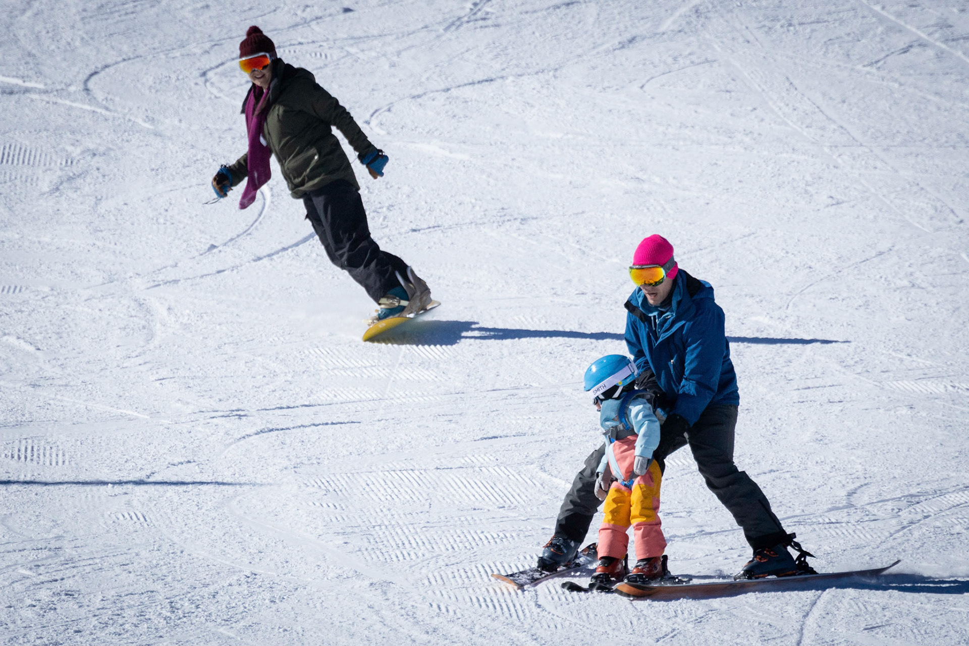 A morning on the slopes with mom and dad