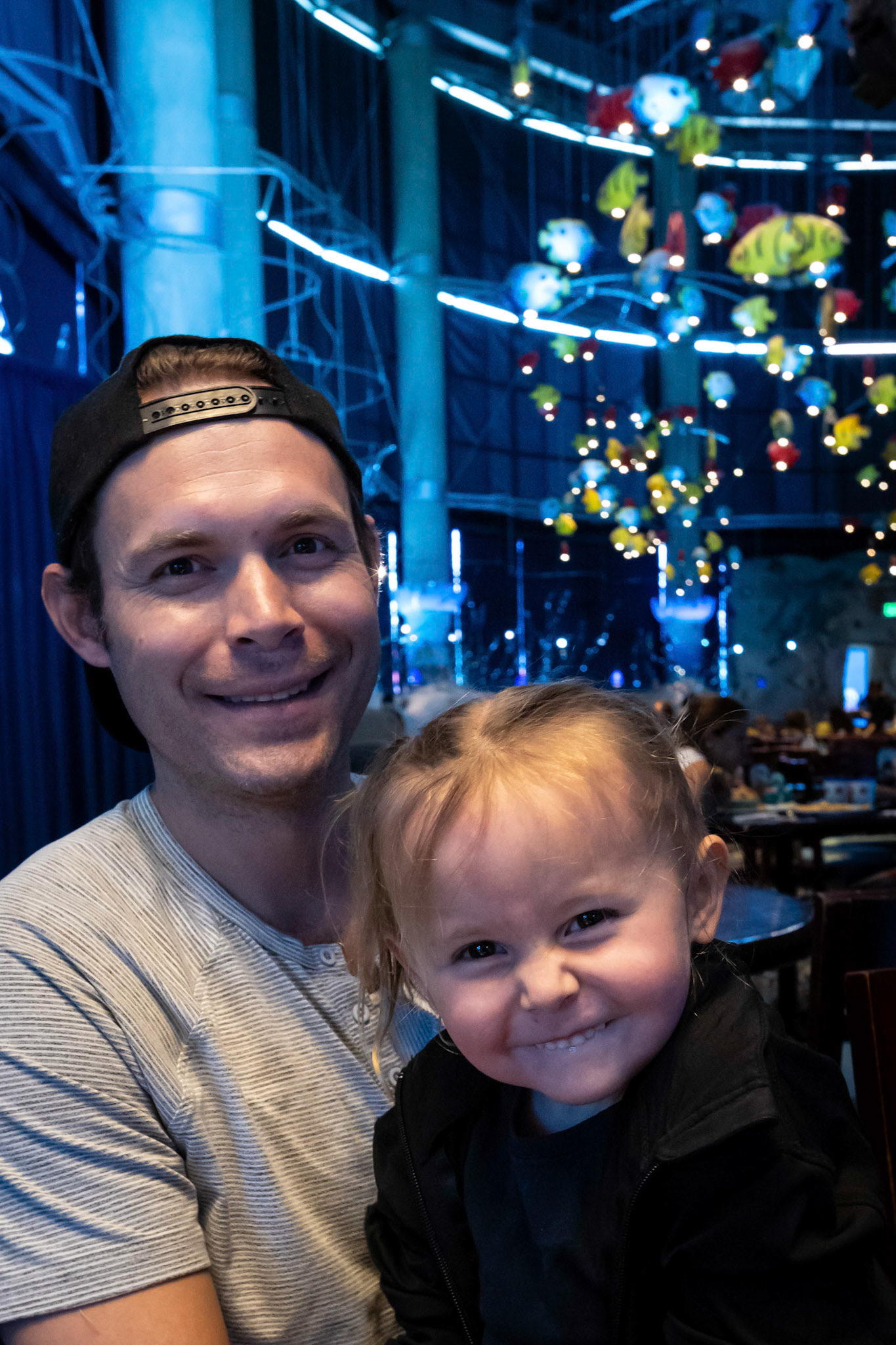 Lunch with Dad at the Downtown Aquarium