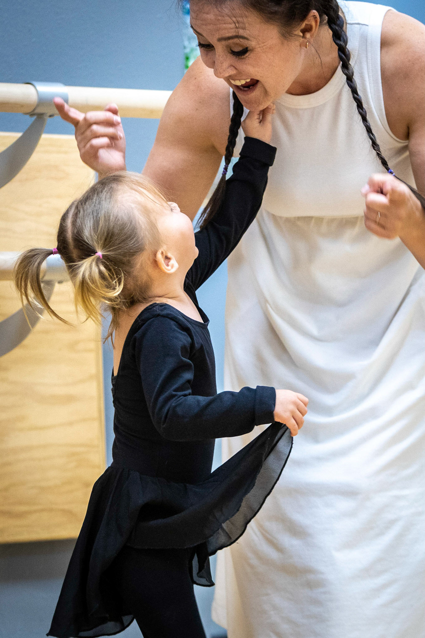 Ballet class with mom
