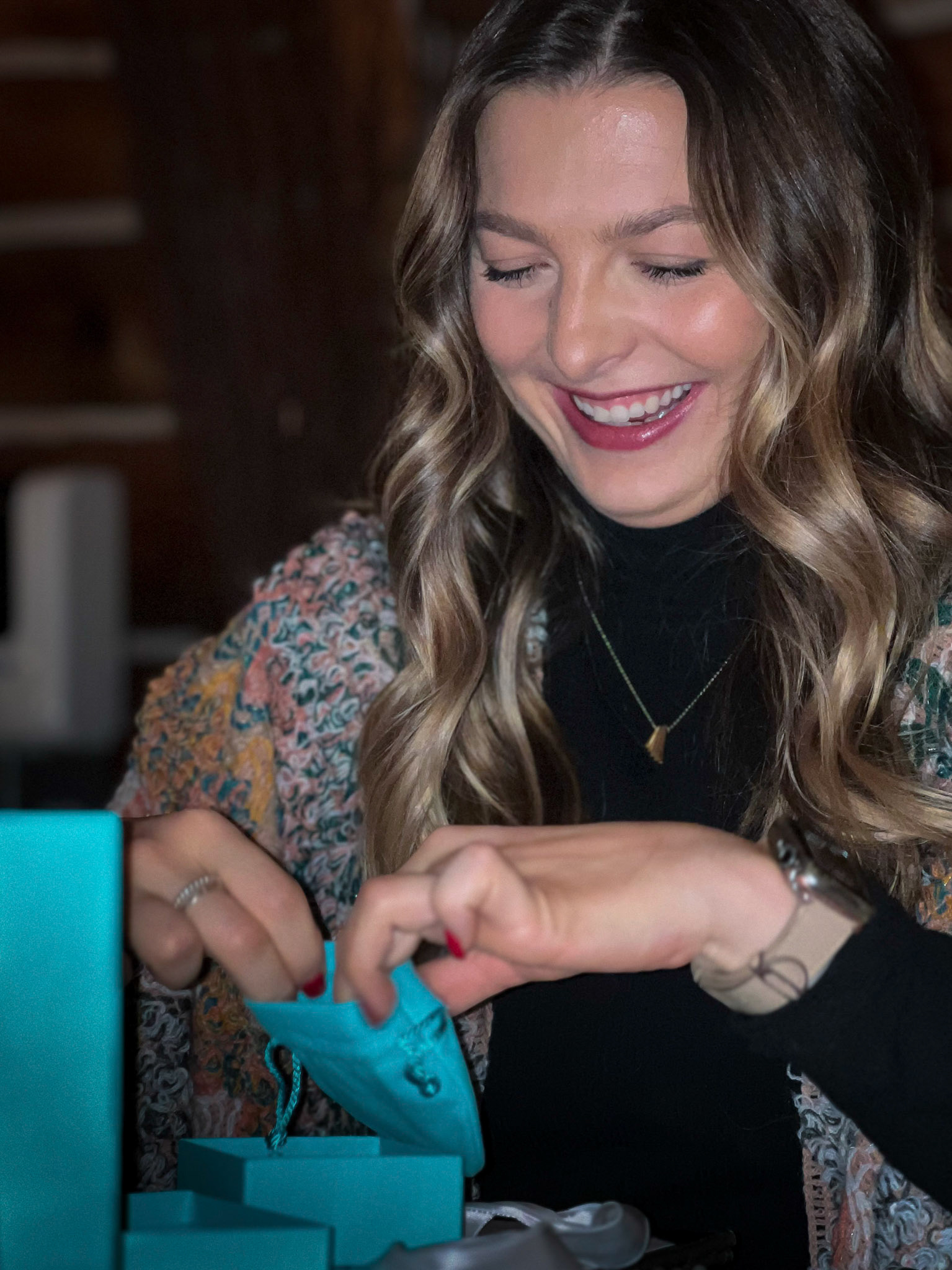 Celebrating graduation with a special blue package