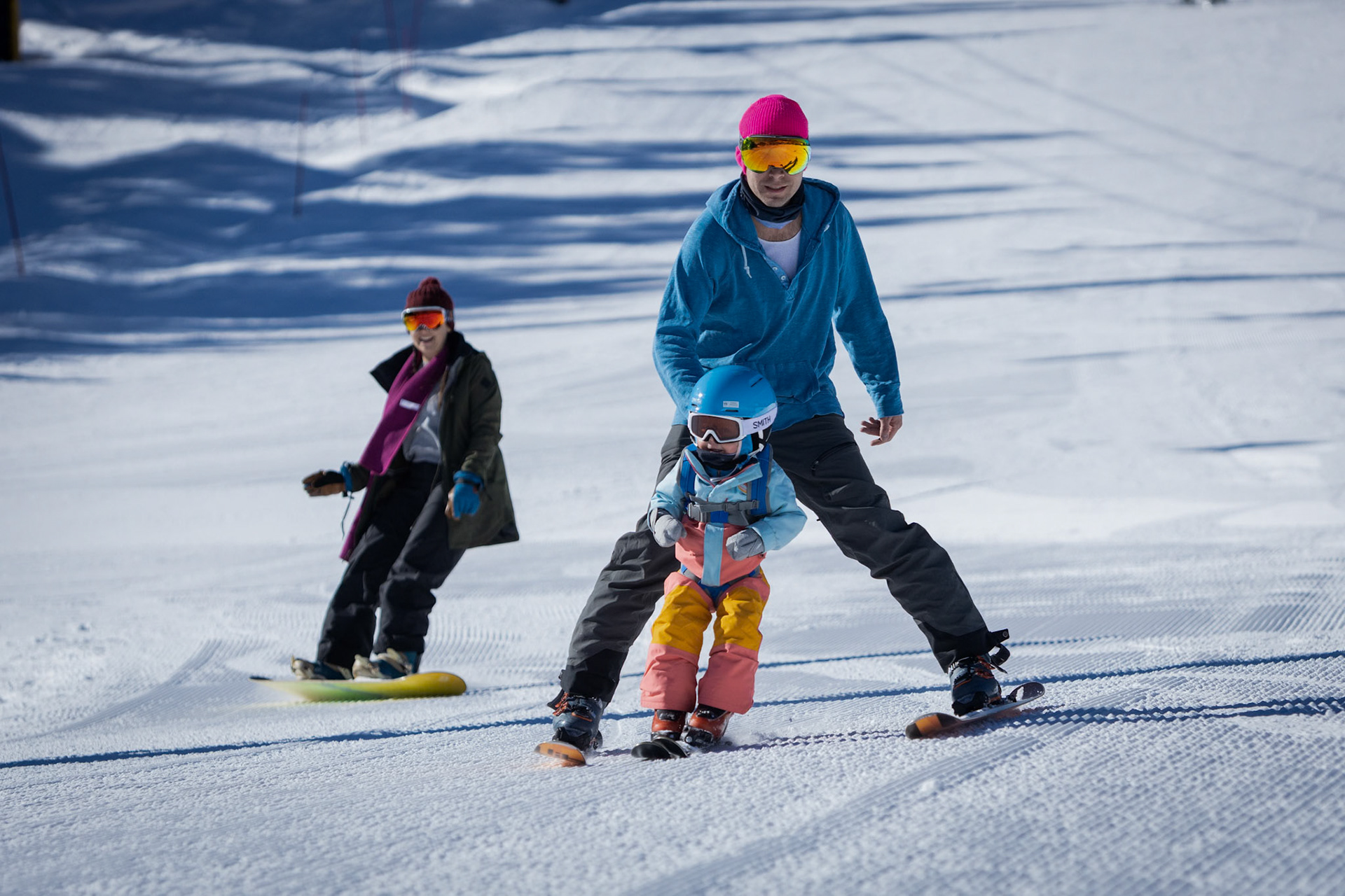 A morning on the slopes with mom and dad