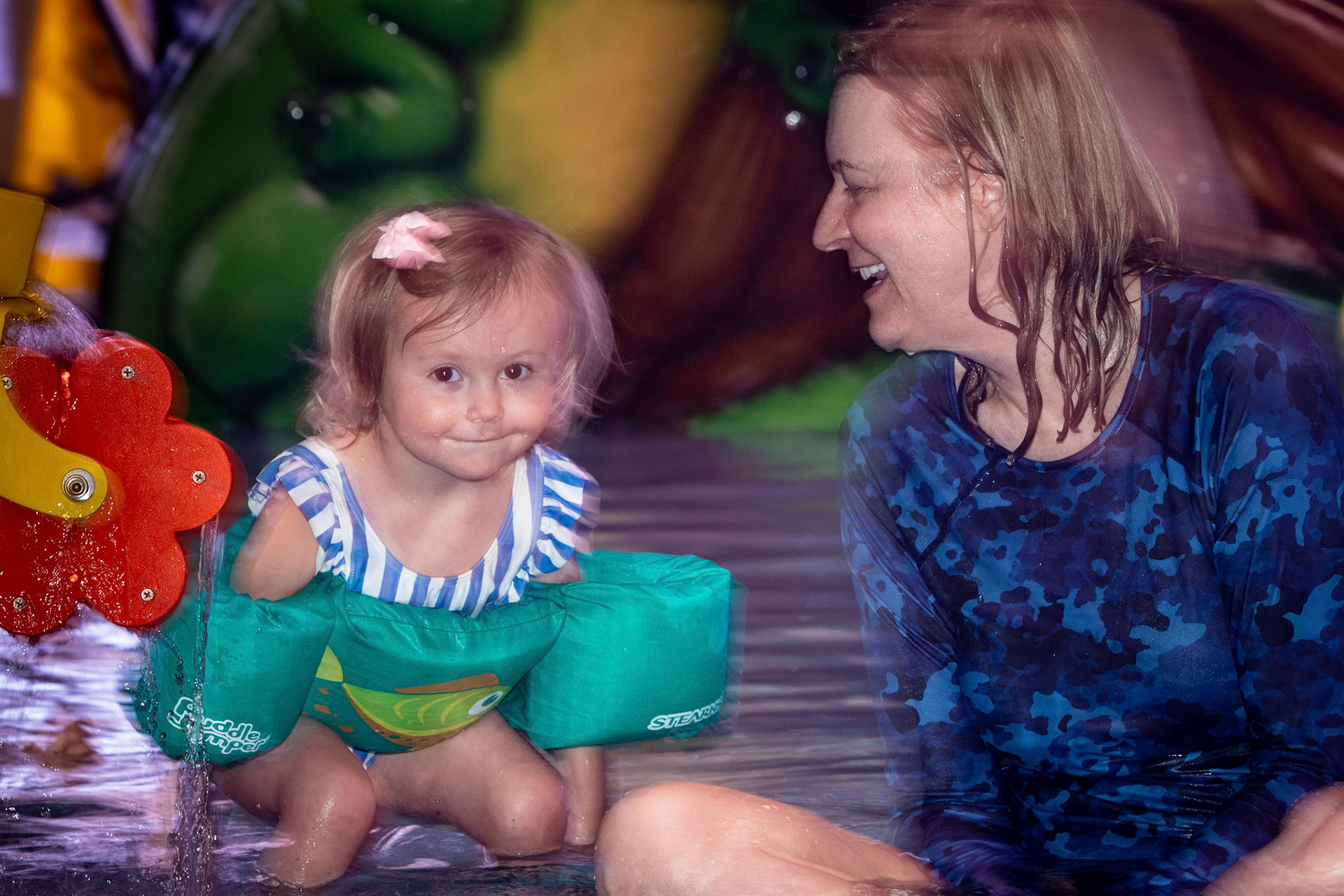Pool time with Grandma