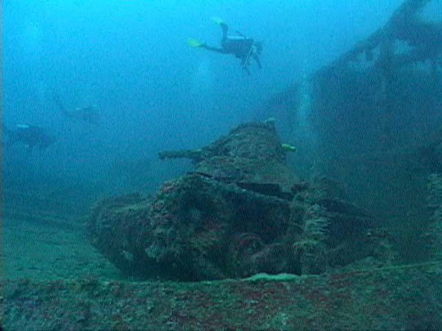 The wreck of the San Francisco Maru, in the waters of Chuuk Lagoon, FSM