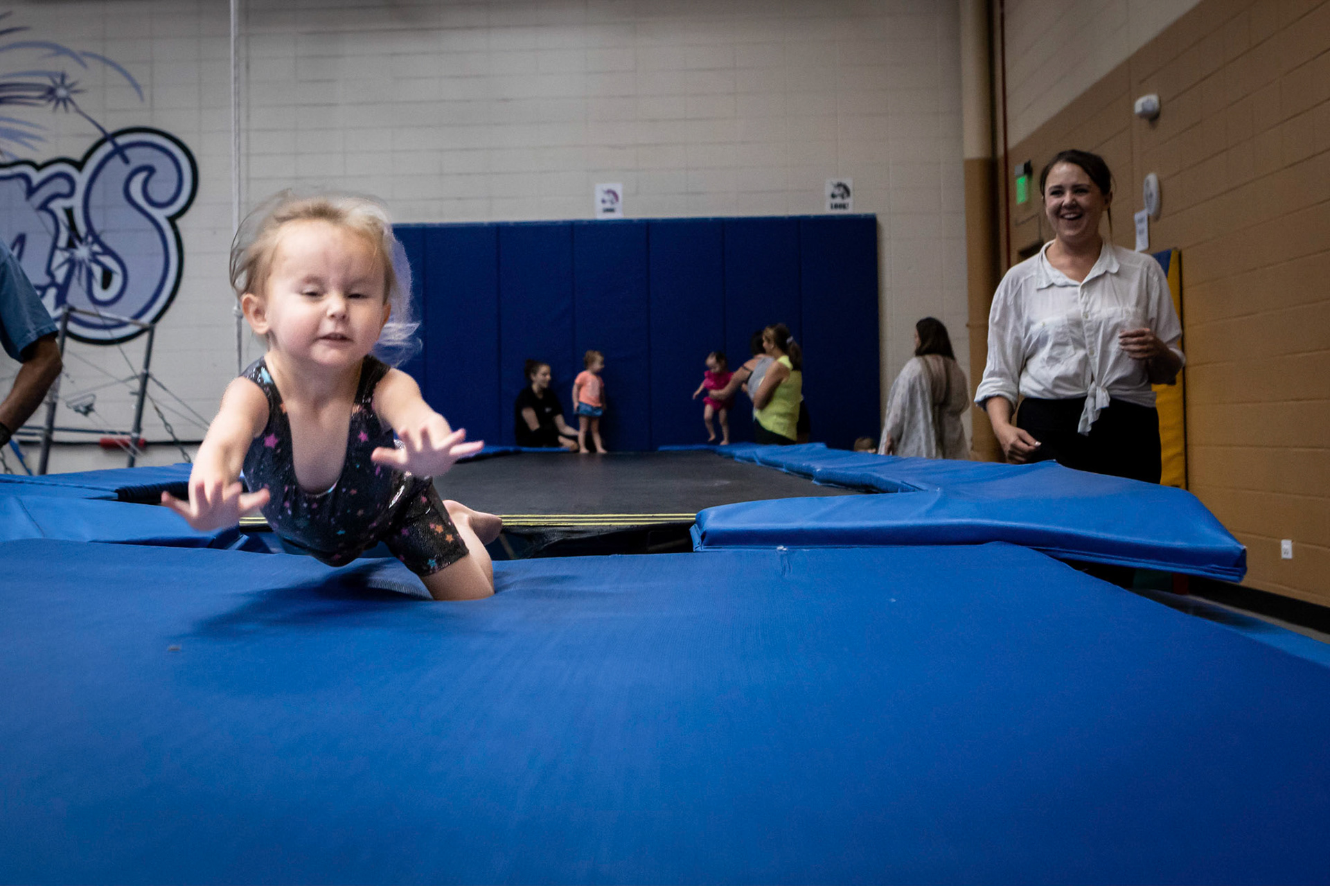 Gymnastics class with Mom