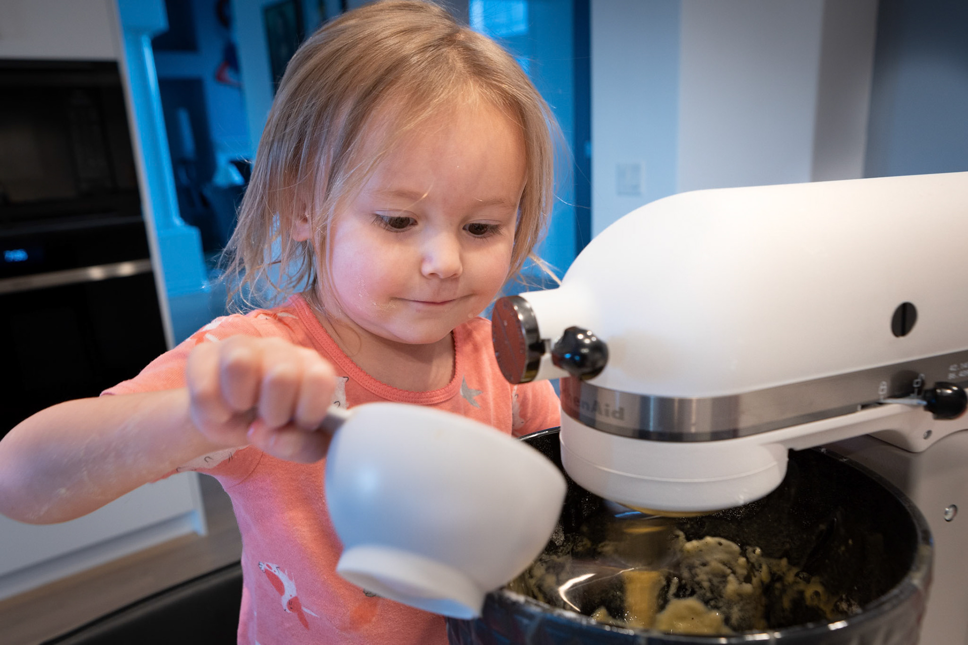 Early morning baking with the Big Mixer
