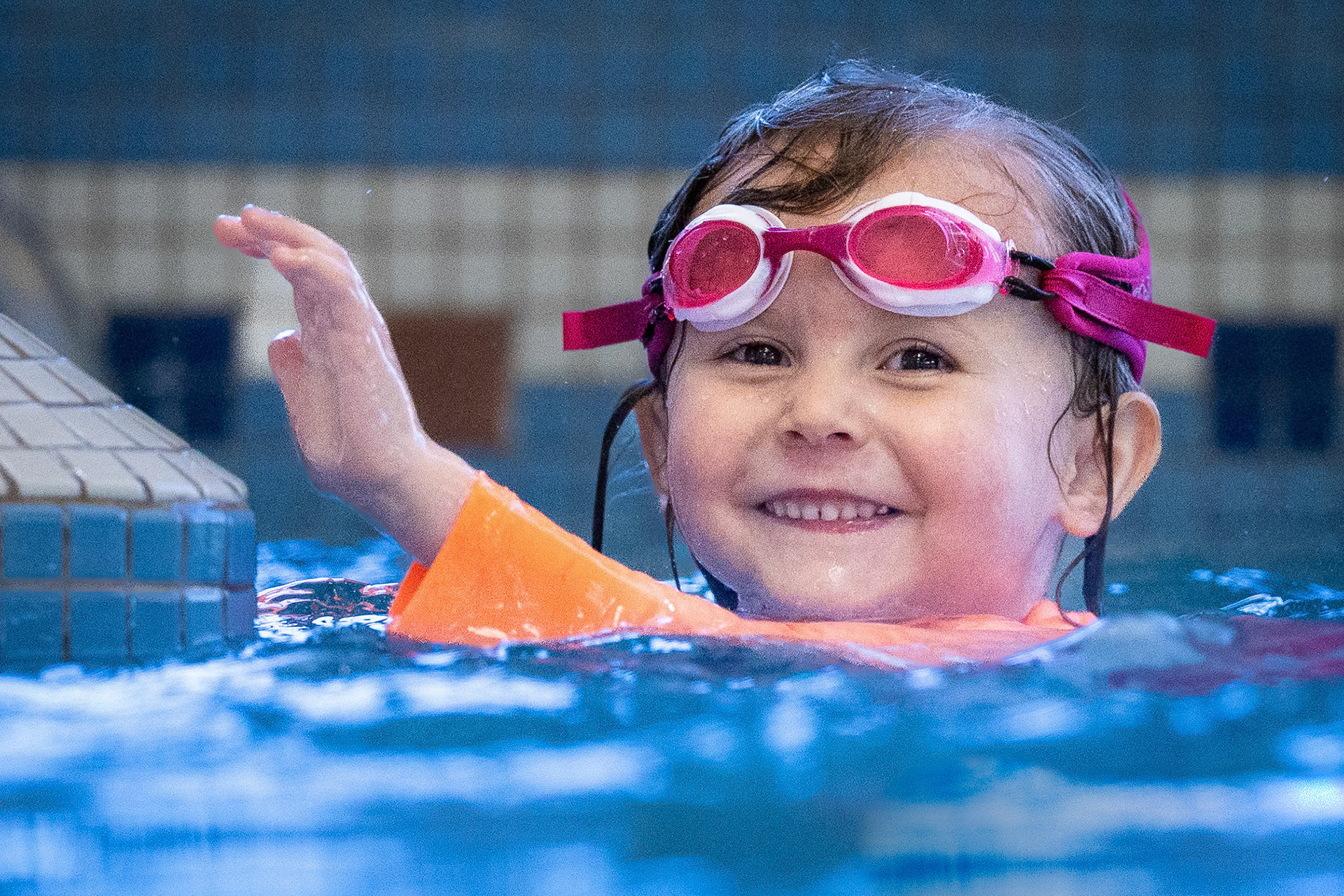 All ready for a swim lesson