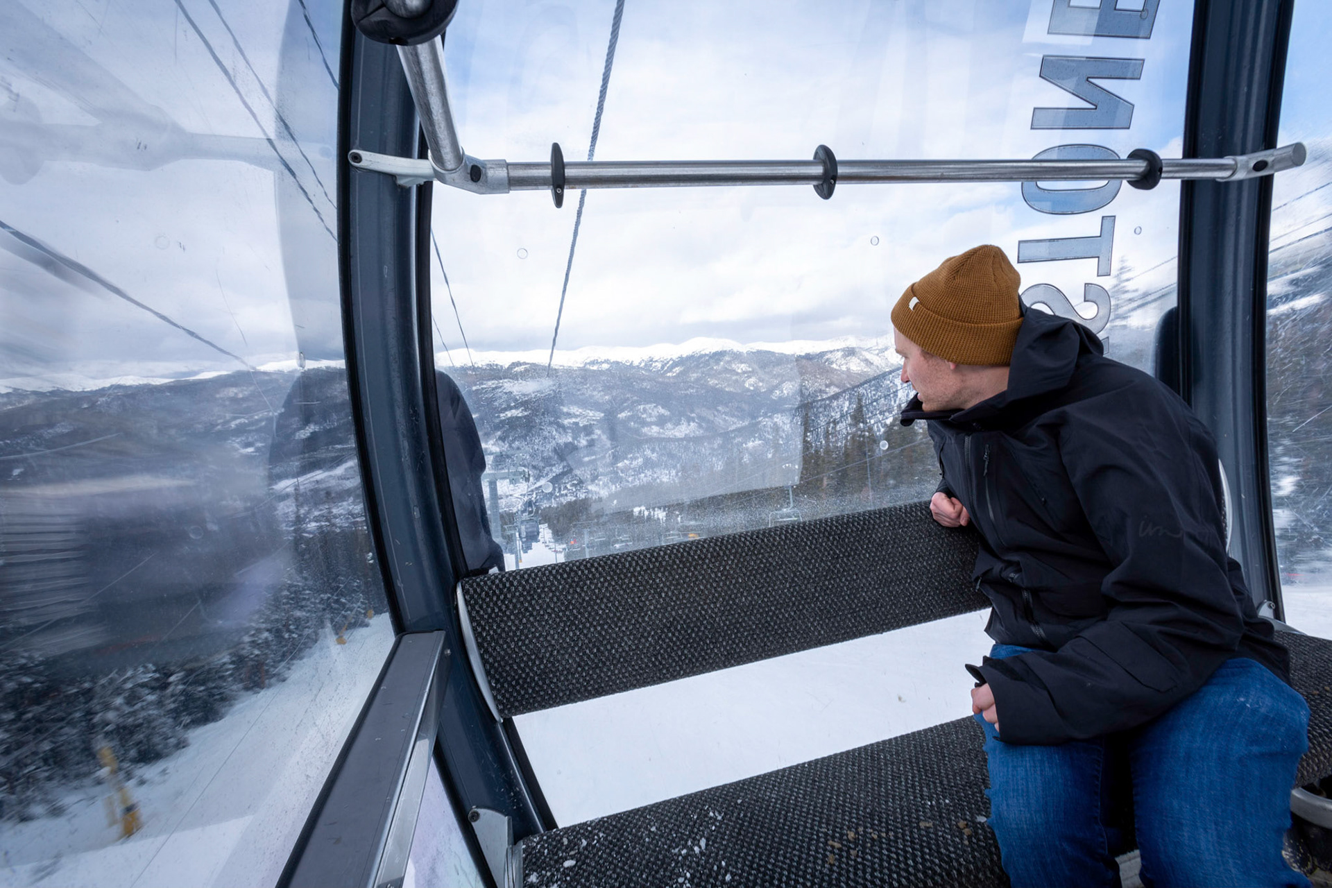 Taking in the view from the River Run gondola at Keystone