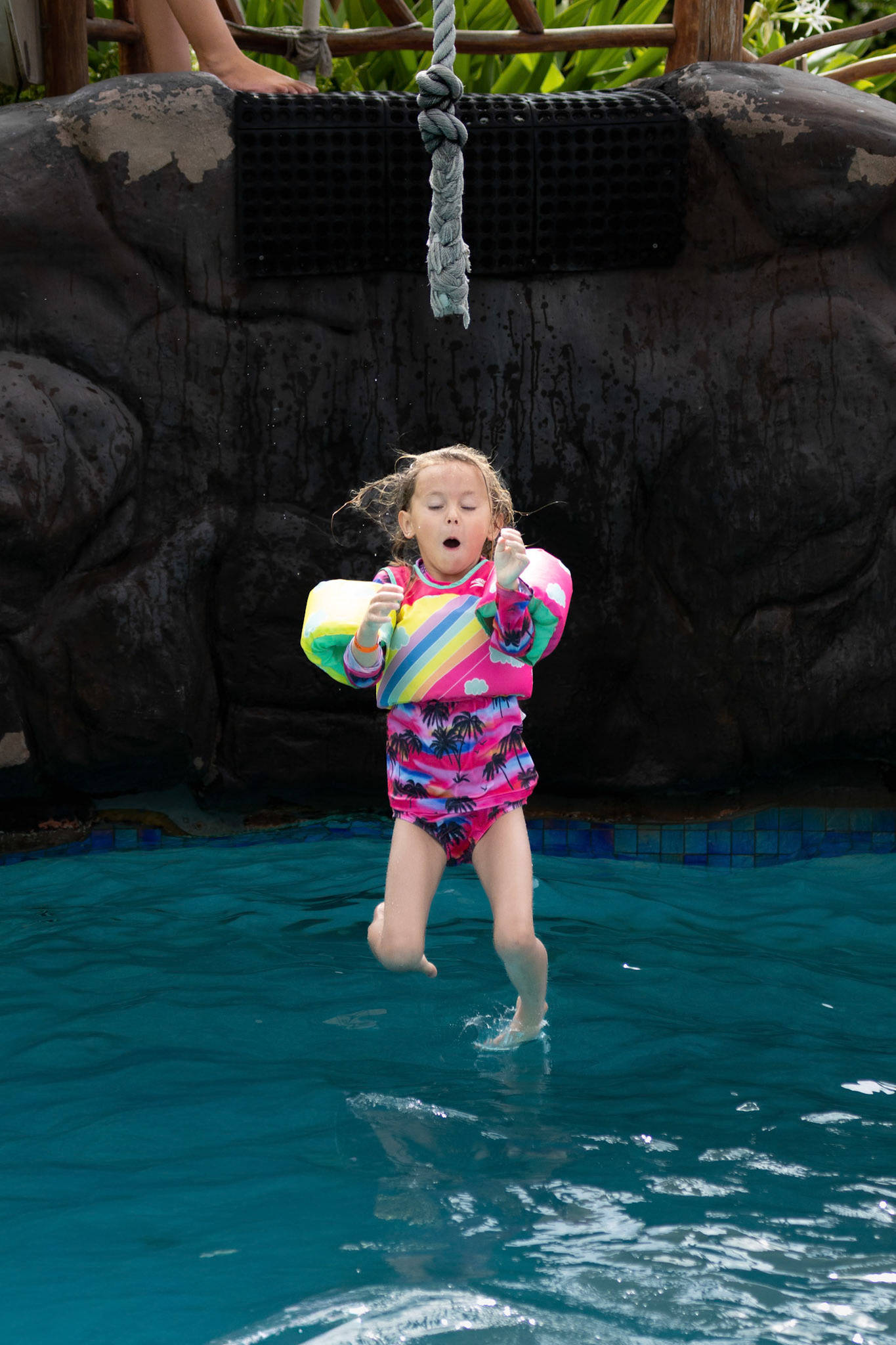 Learning the ropes at the Grand Wailea pool