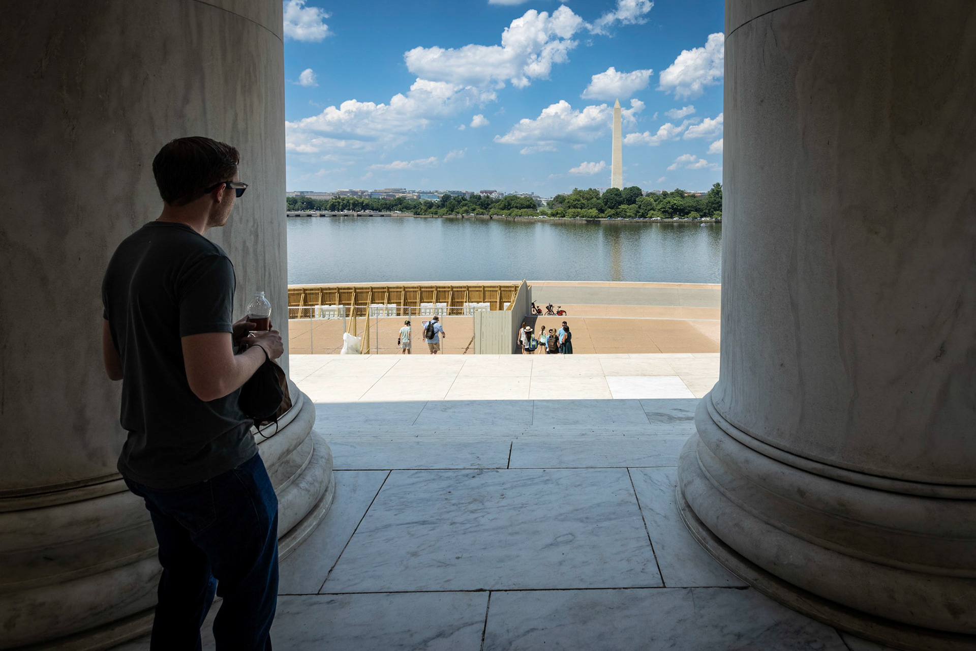 Overlooking the National Mall from the Jefferson Memorial