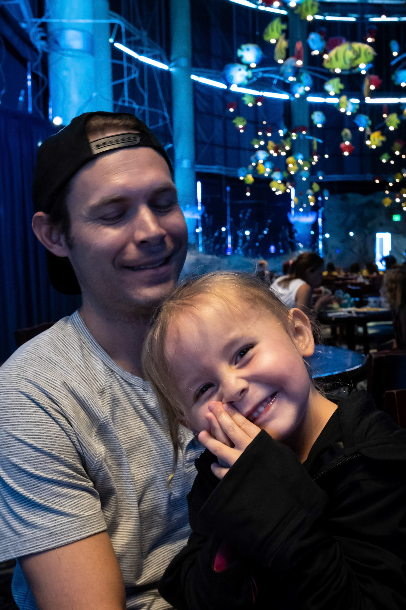 Lunch with Dad at the Downtown Aquarium