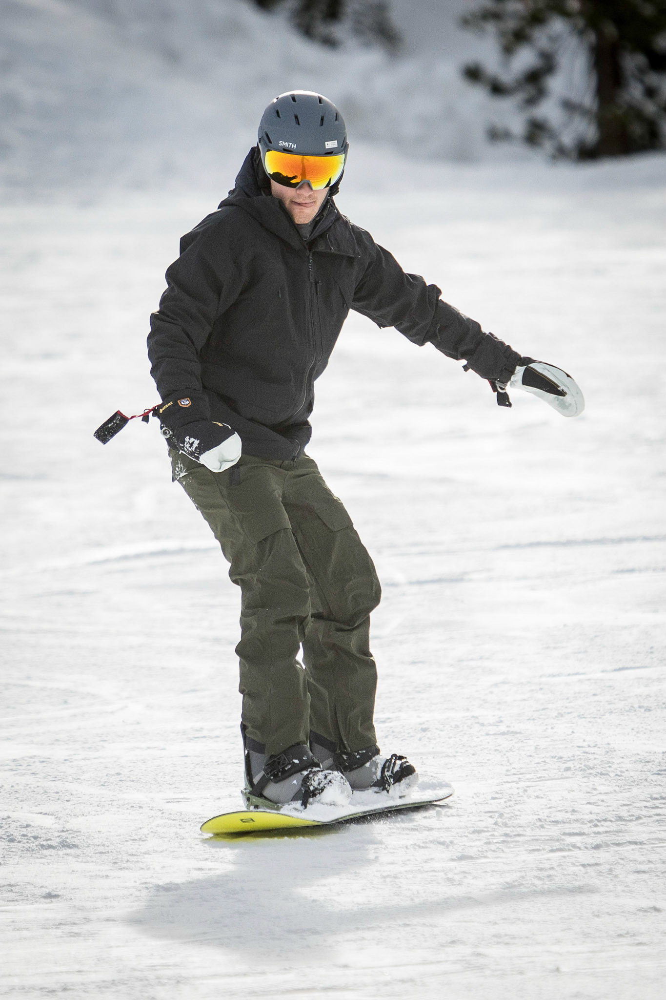 Breaking out the new snow boarding gear