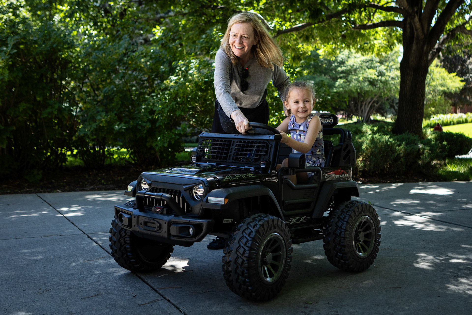 Doing some off roading with Mimi on a sunny Summer afternoon