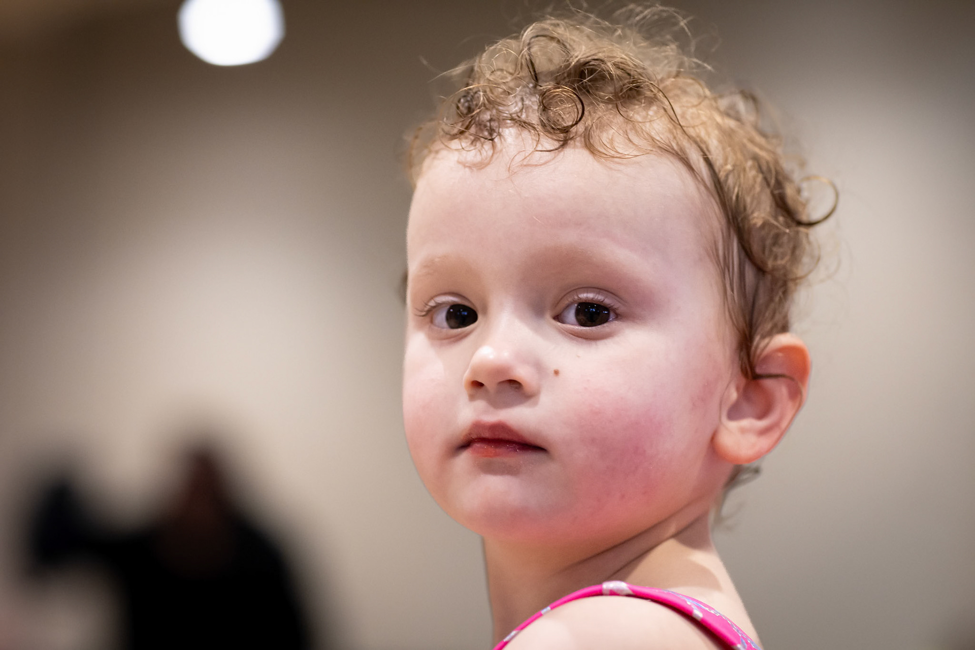 Taking a break in the food court at the Great Wolf Lodge in Colorado Springs