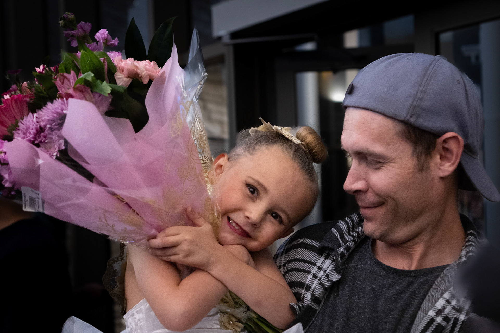 Savoring the adulation of her admirers after a ballet recital