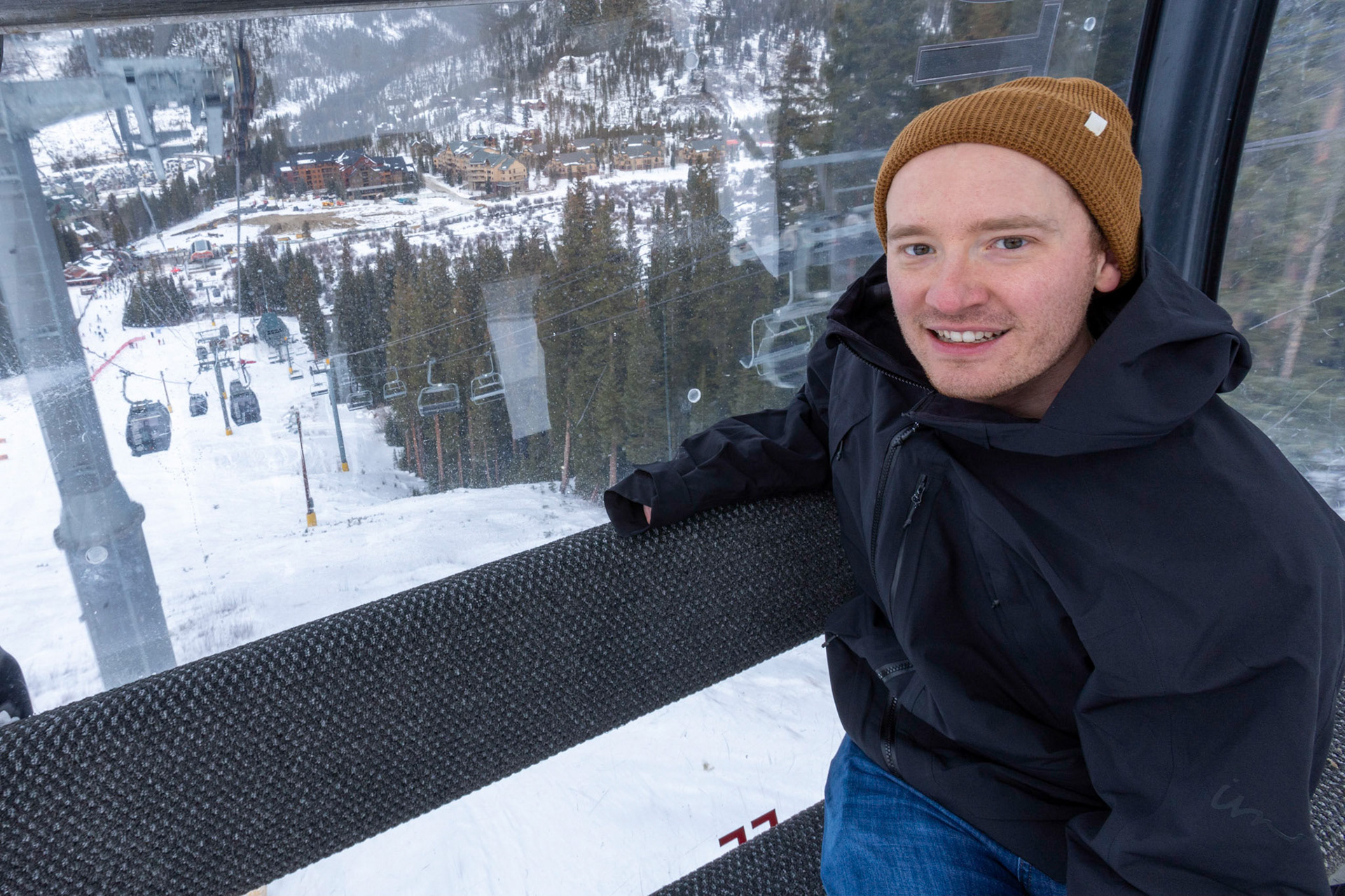 Taking in the view from the River Run gondola at Keystone