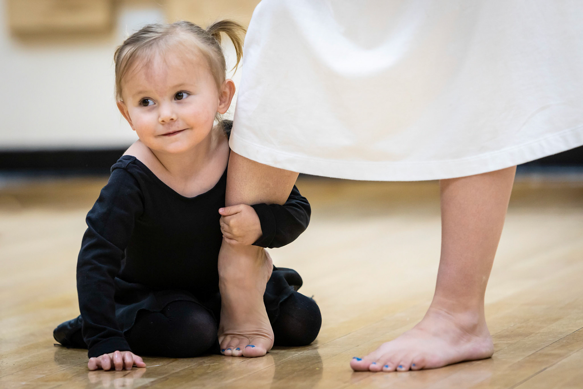 Taking a breather during ballet class