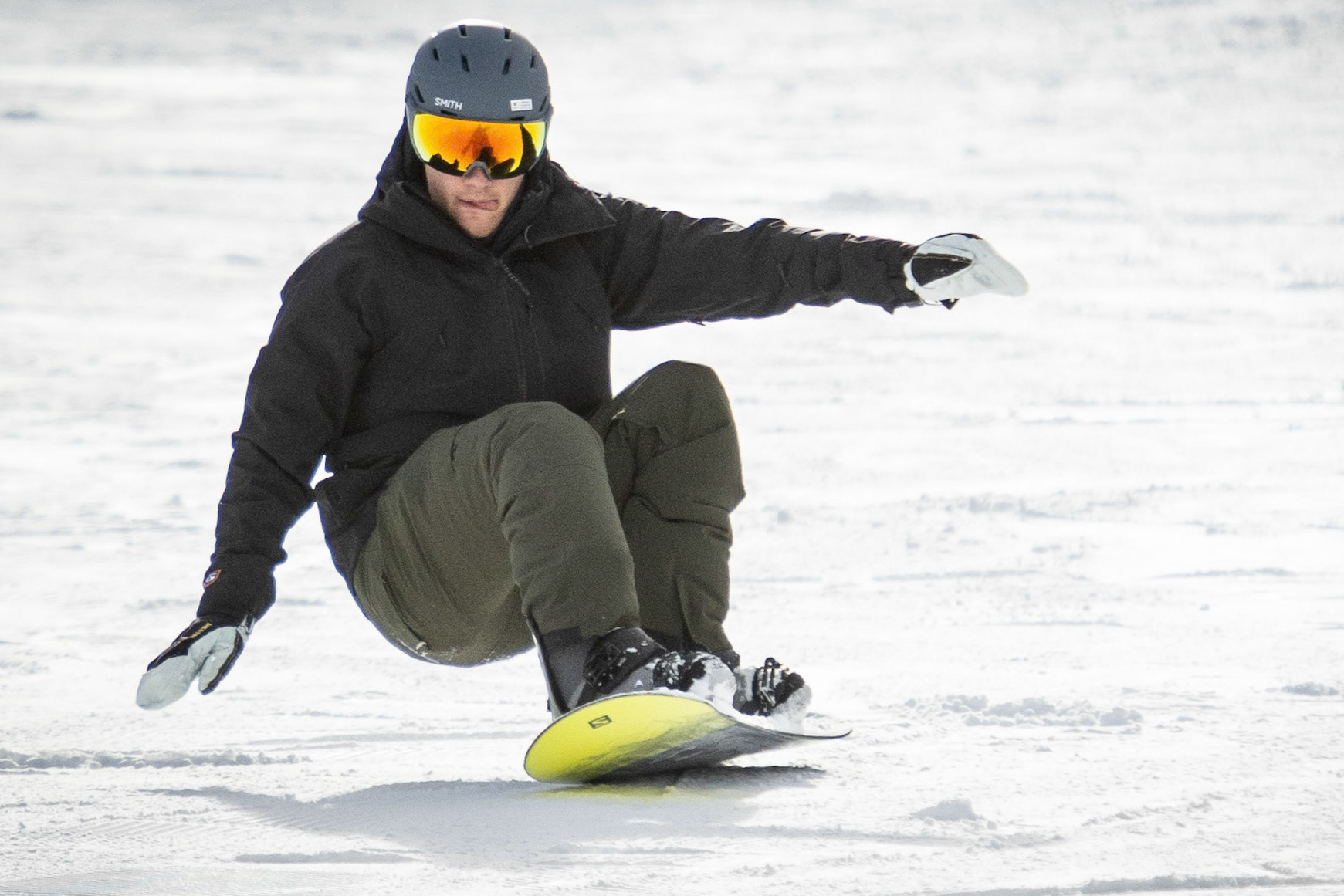 Breaking out the new snow boarding gear