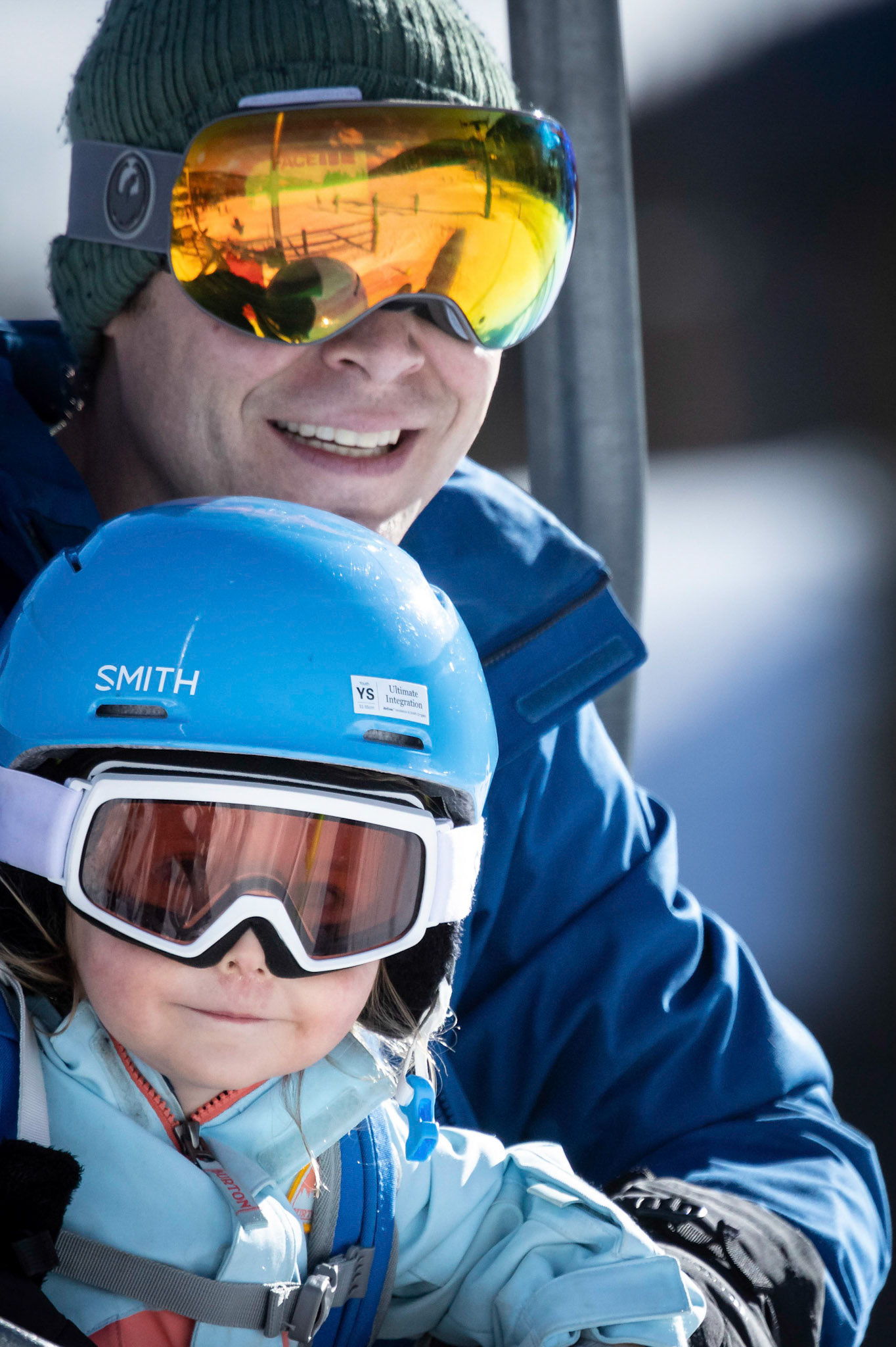 On the way up the mountain with Dad