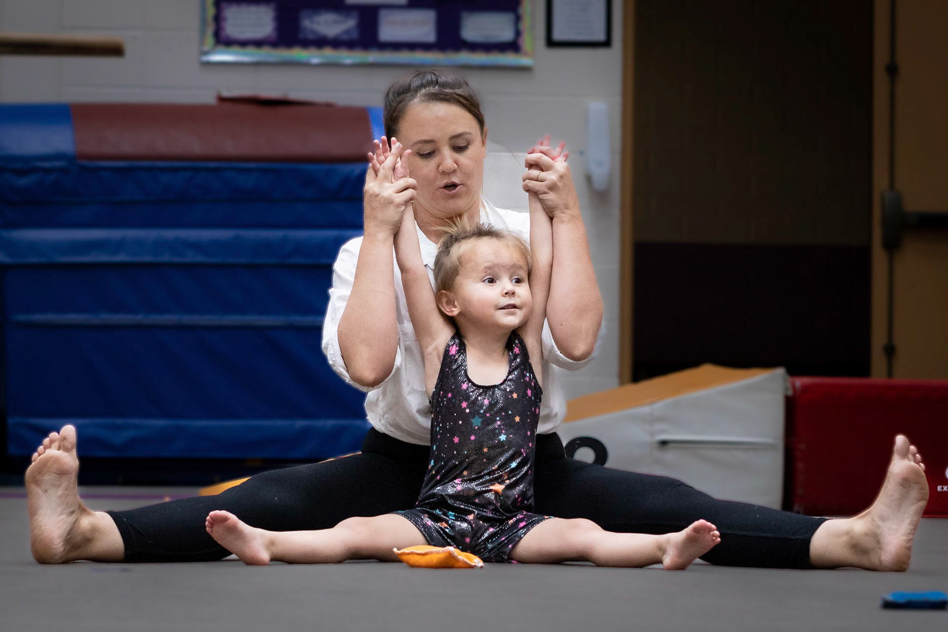 Gymnastics class with Mom