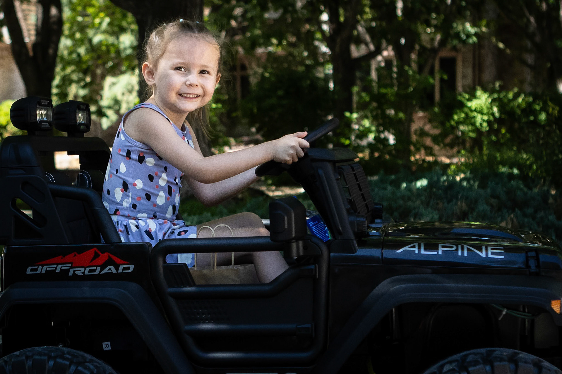 Doing some off roading with Mimi on a sunny Summer afternoon