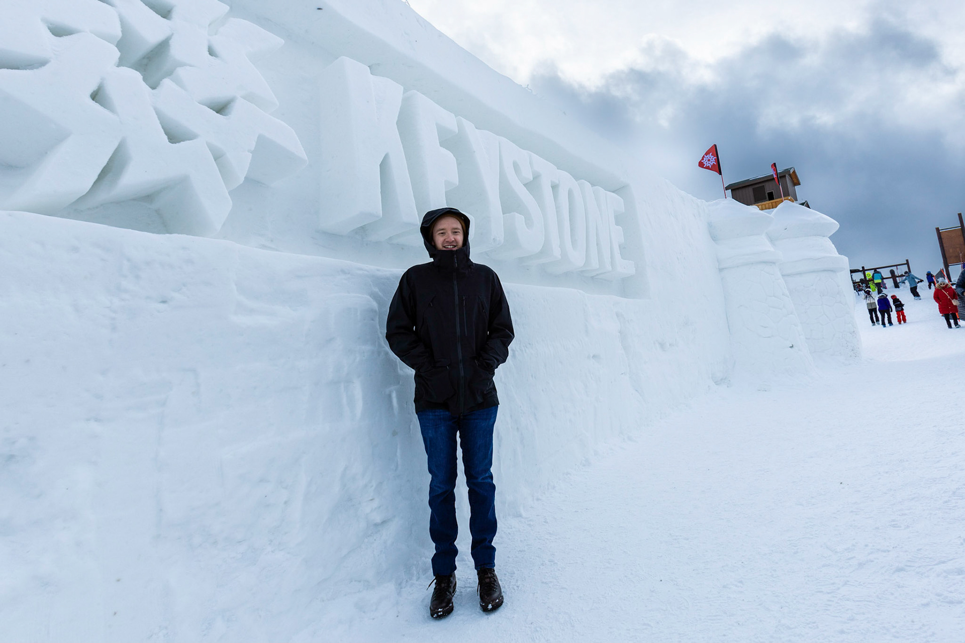 Exploring the Keystone Ice Castle on Christmas day