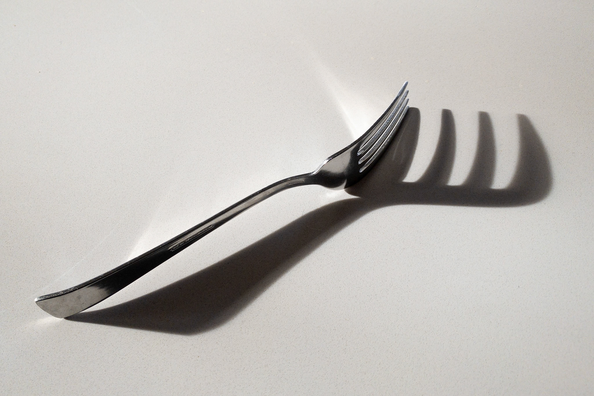 Shadow on the kitchen counter
