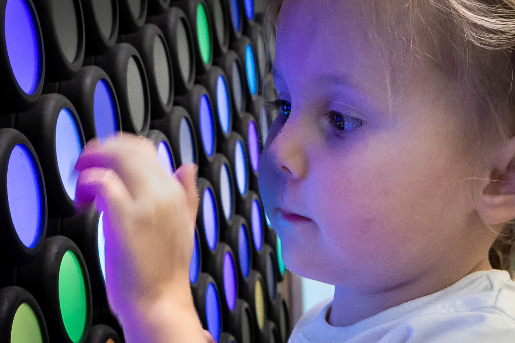 Experimenting with light and color at the Koelbel Library