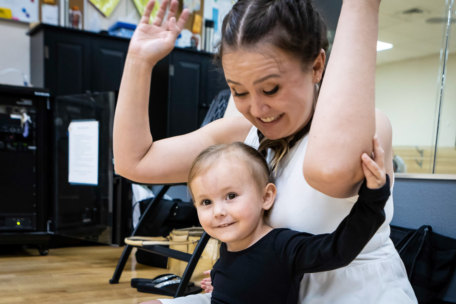 Ballet class with mom