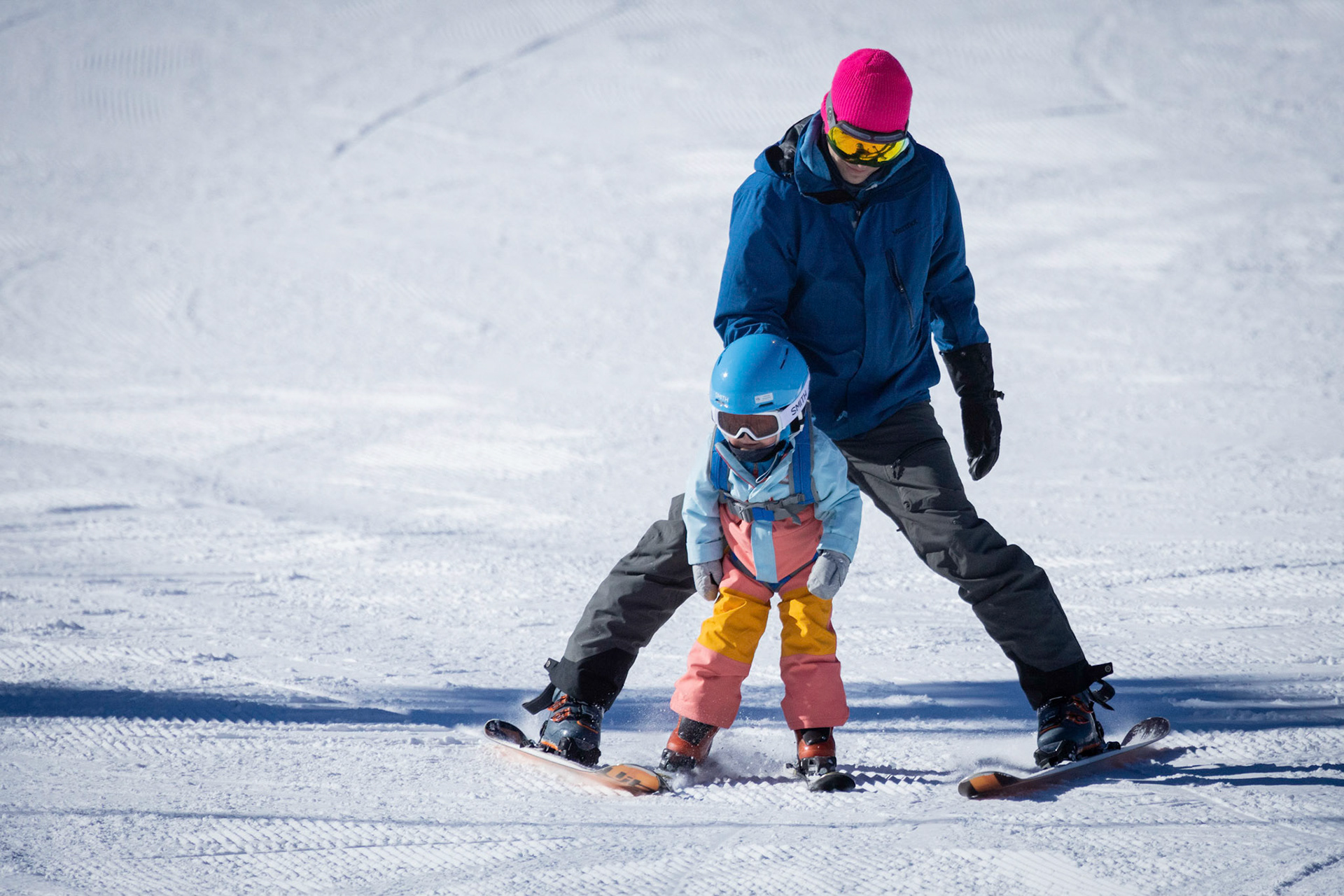 A morning on the slopes with mom and dad