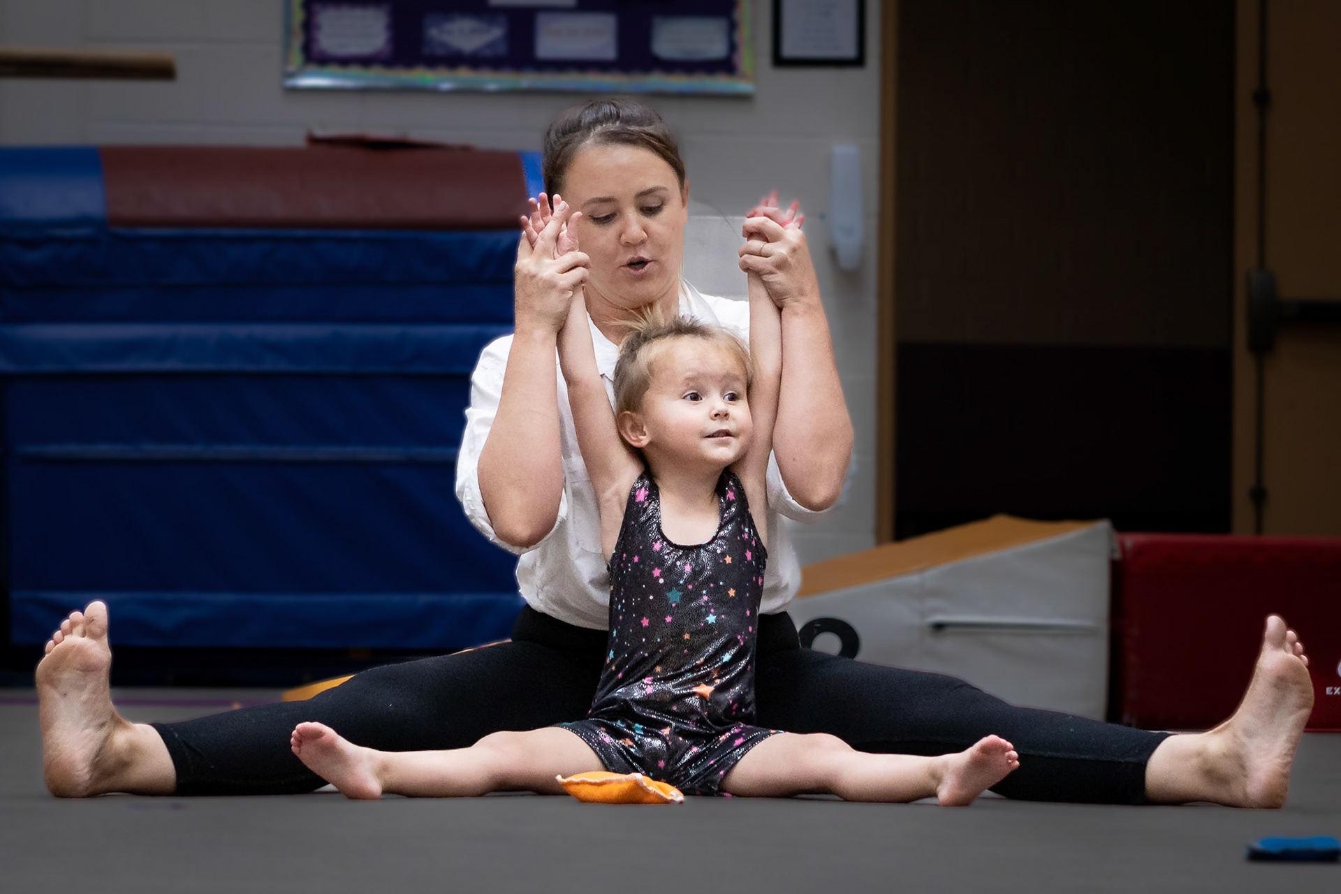 Gymnastics class with Mom