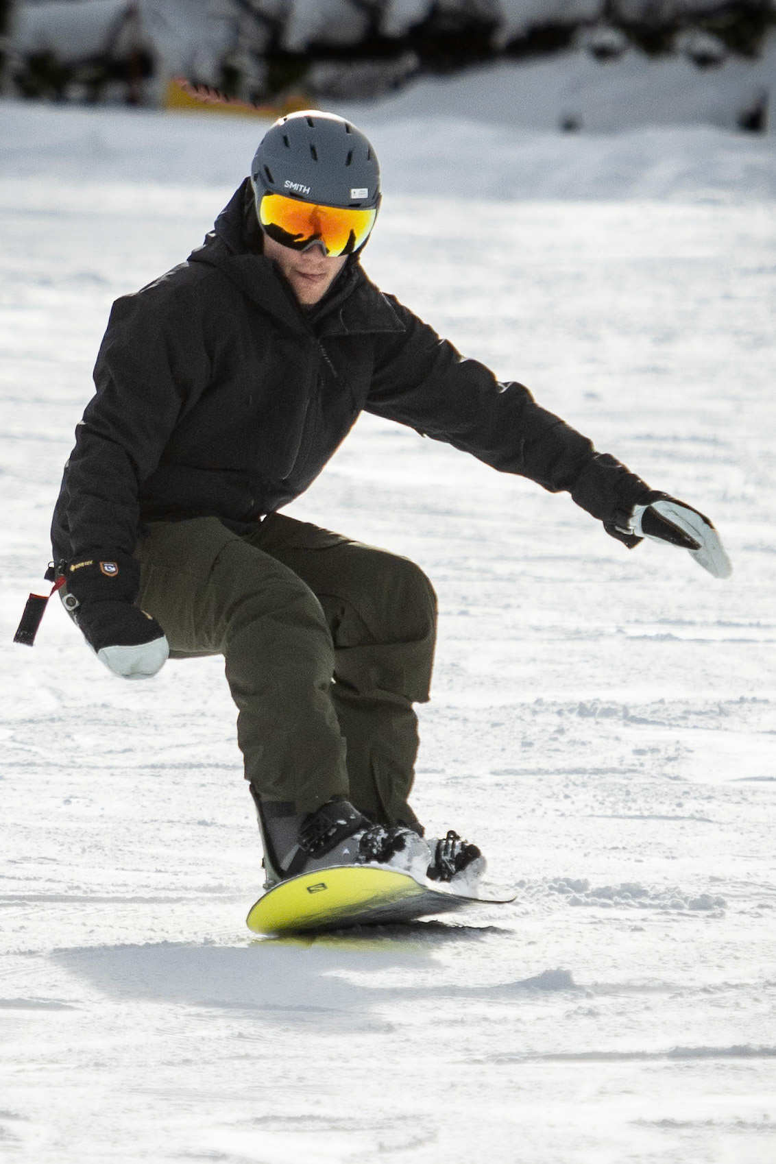 Breaking out the new snow boarding gear