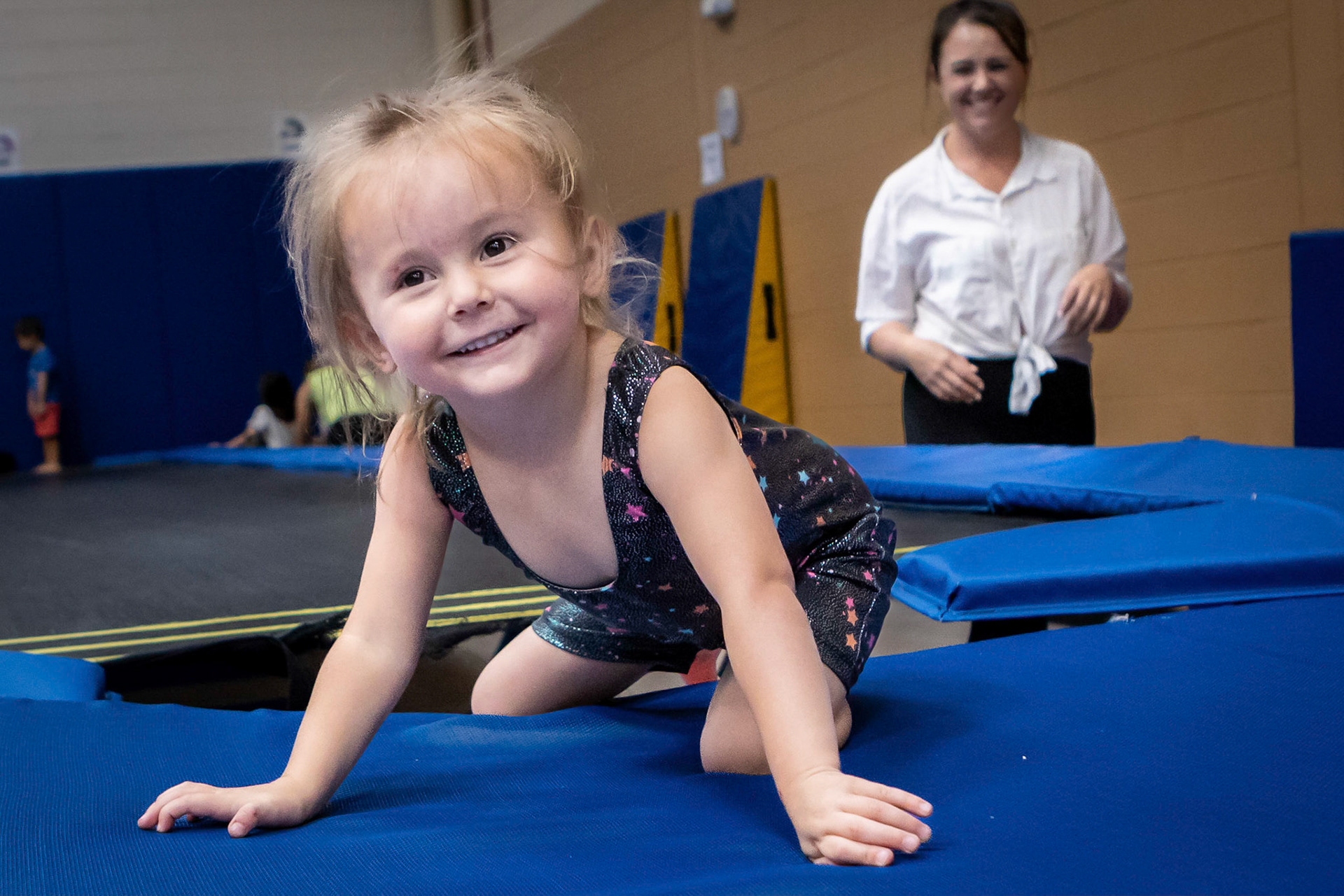 Gymnastics class with Mom