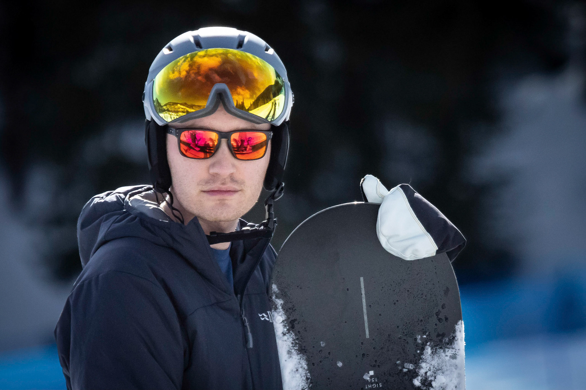 Preparing for a morning ride