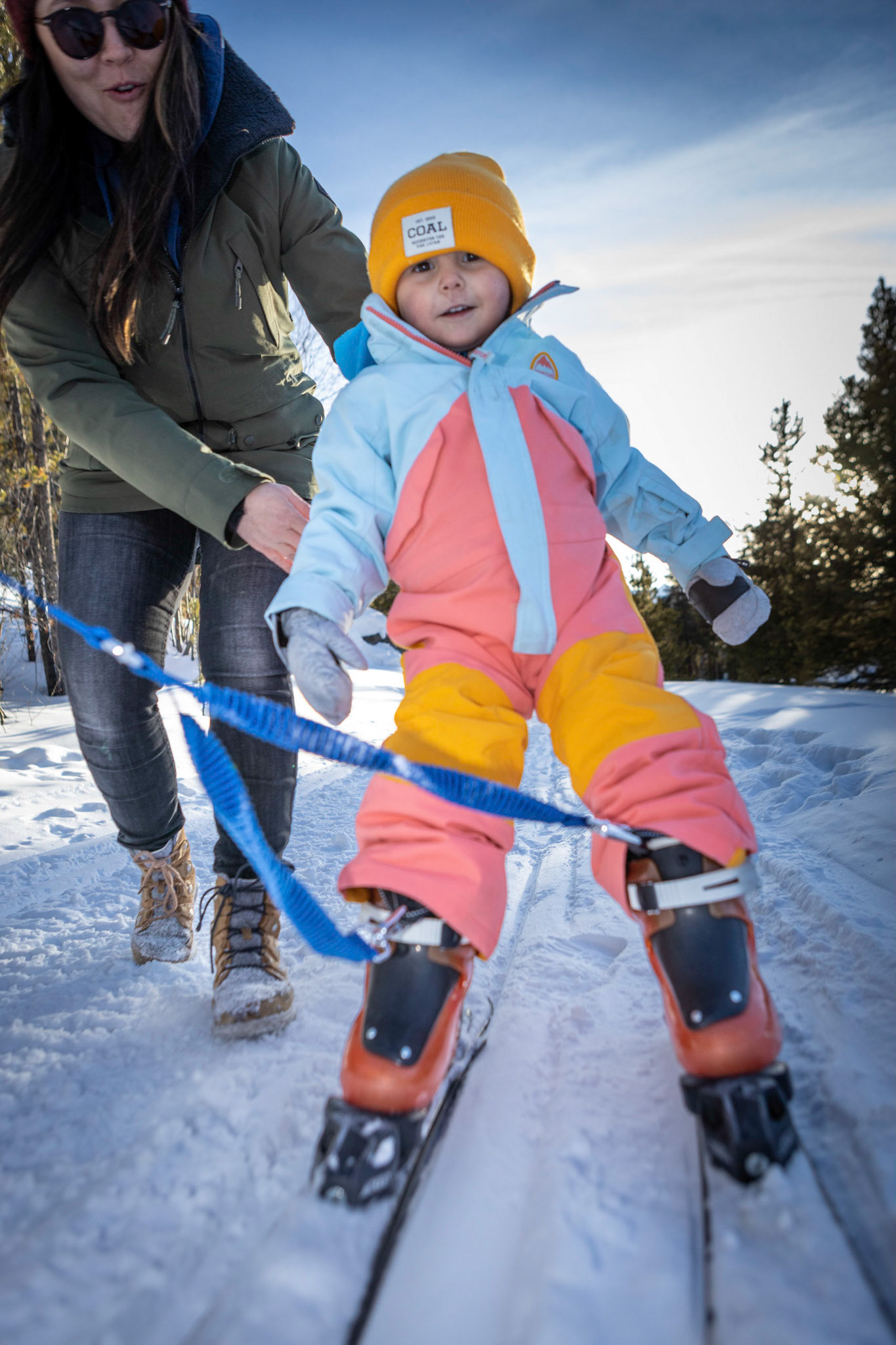 A practice run before hitting the slopes