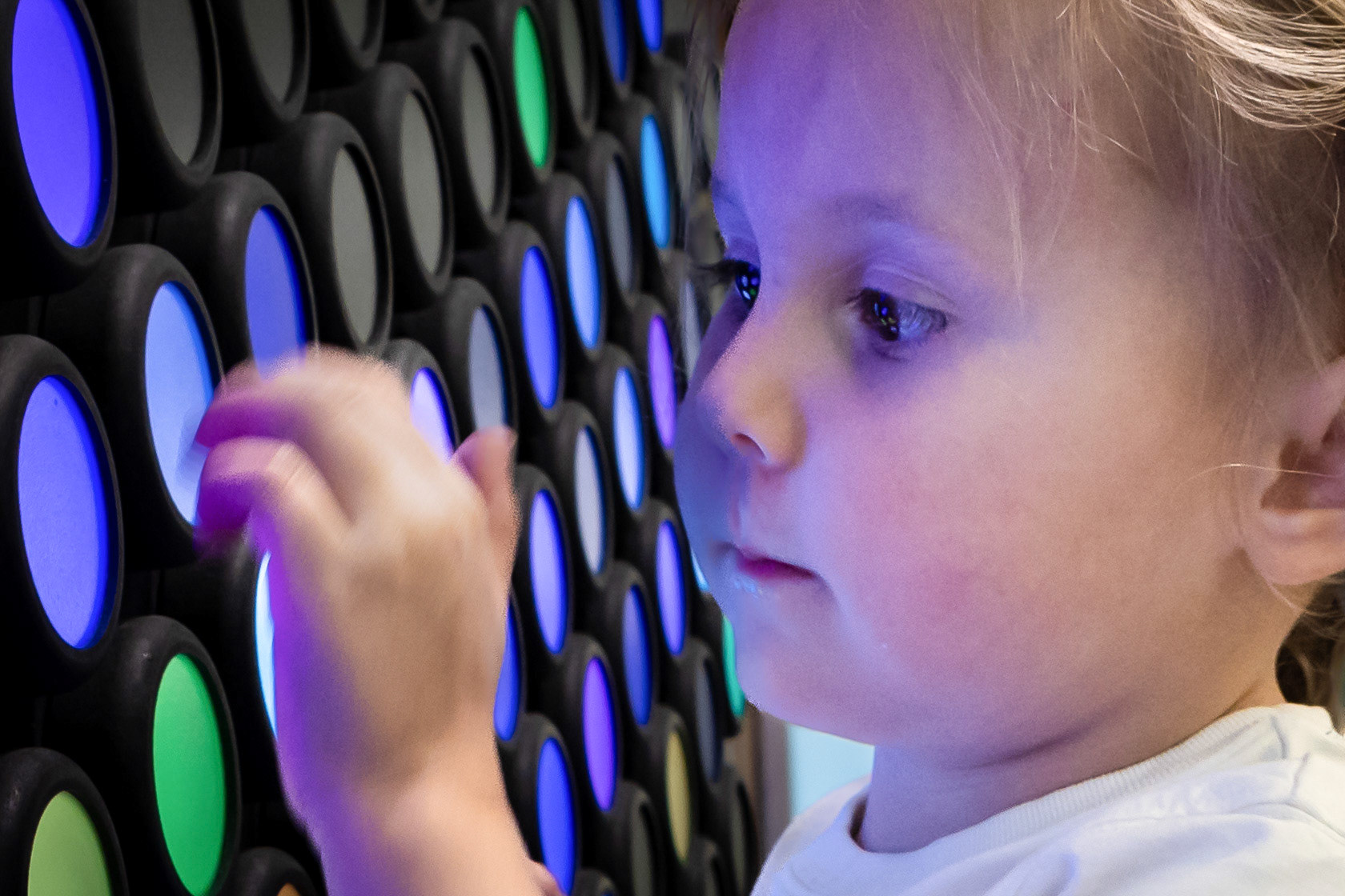 Experimenting with light and color at the Koelbel Library