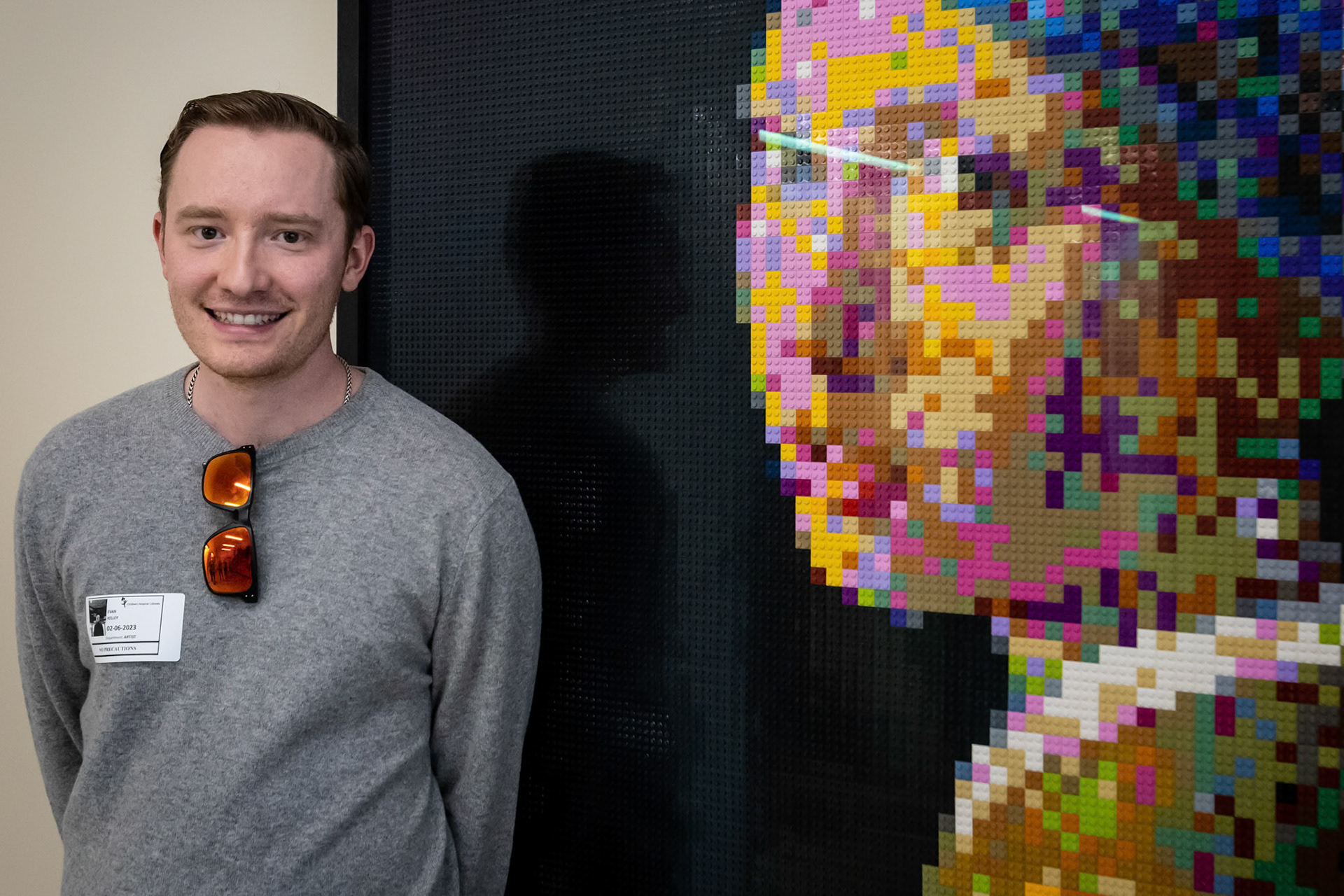Girl with a Pearl Earring--Lego style--at The Childrens Hospital North Campus in Broomfield