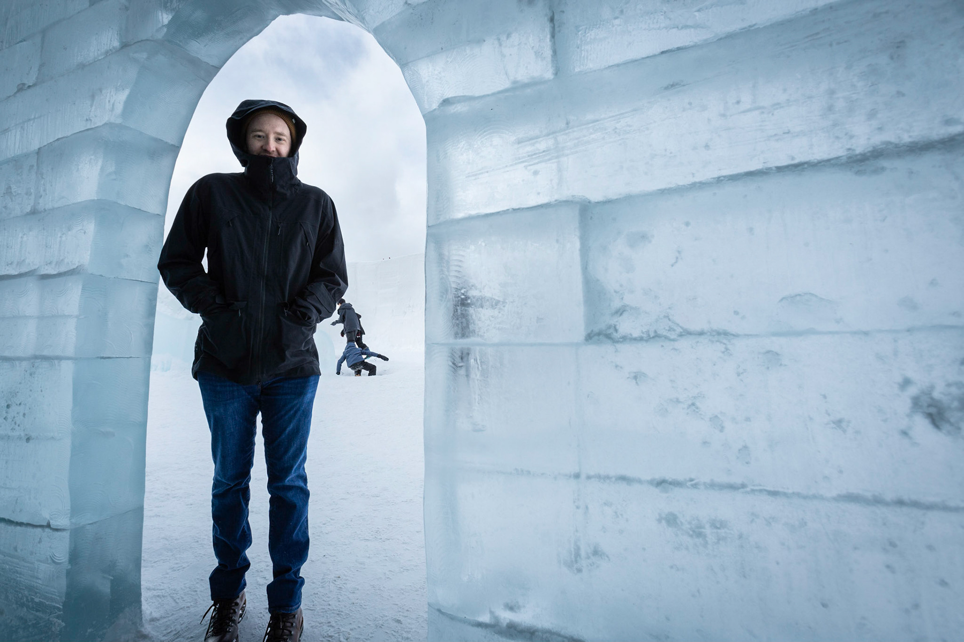 Exploring the Keystone Ice Castle on Christmas day