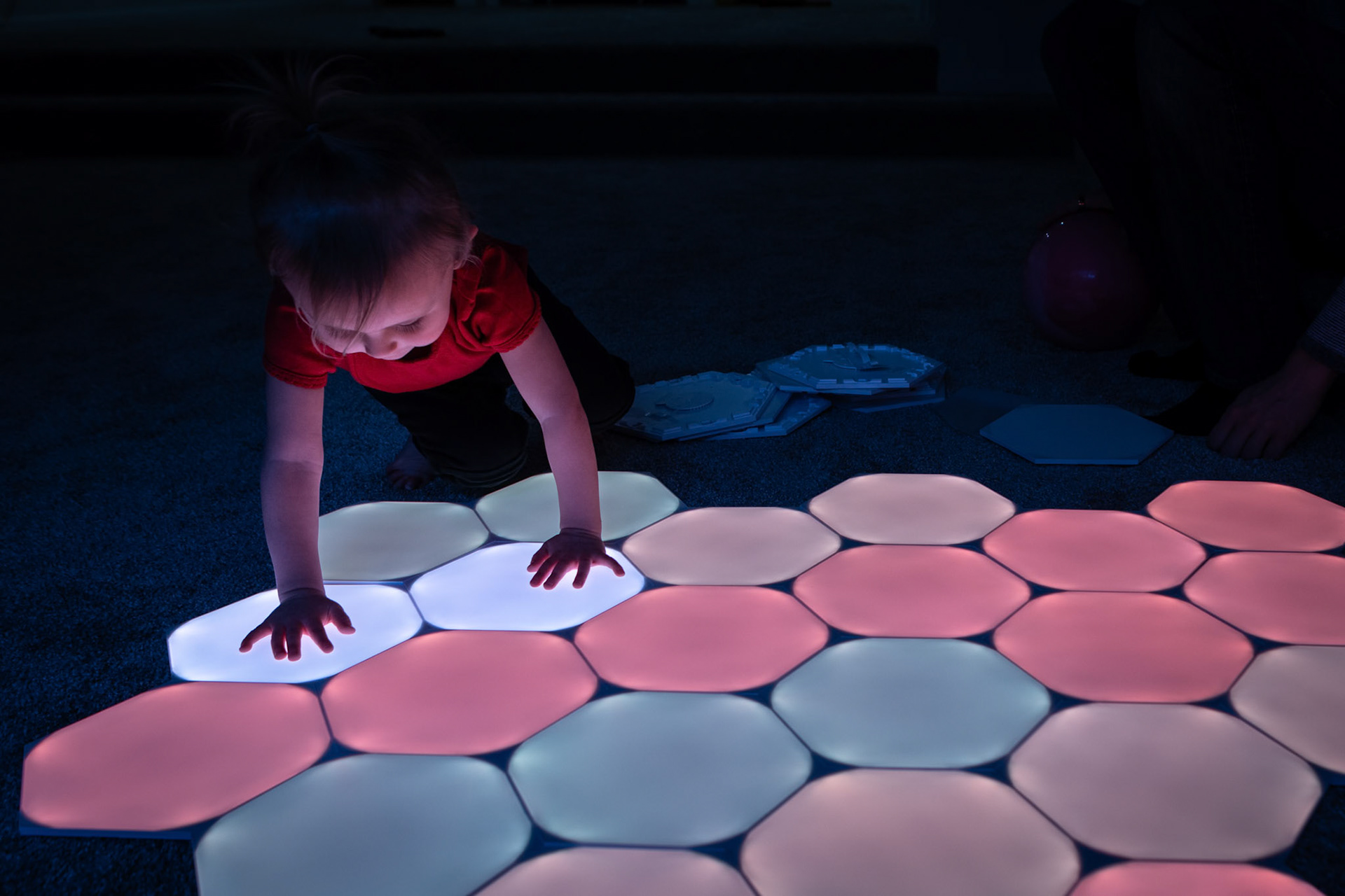 Exploring light and color with Uncle Evan's Nanoleaf lights