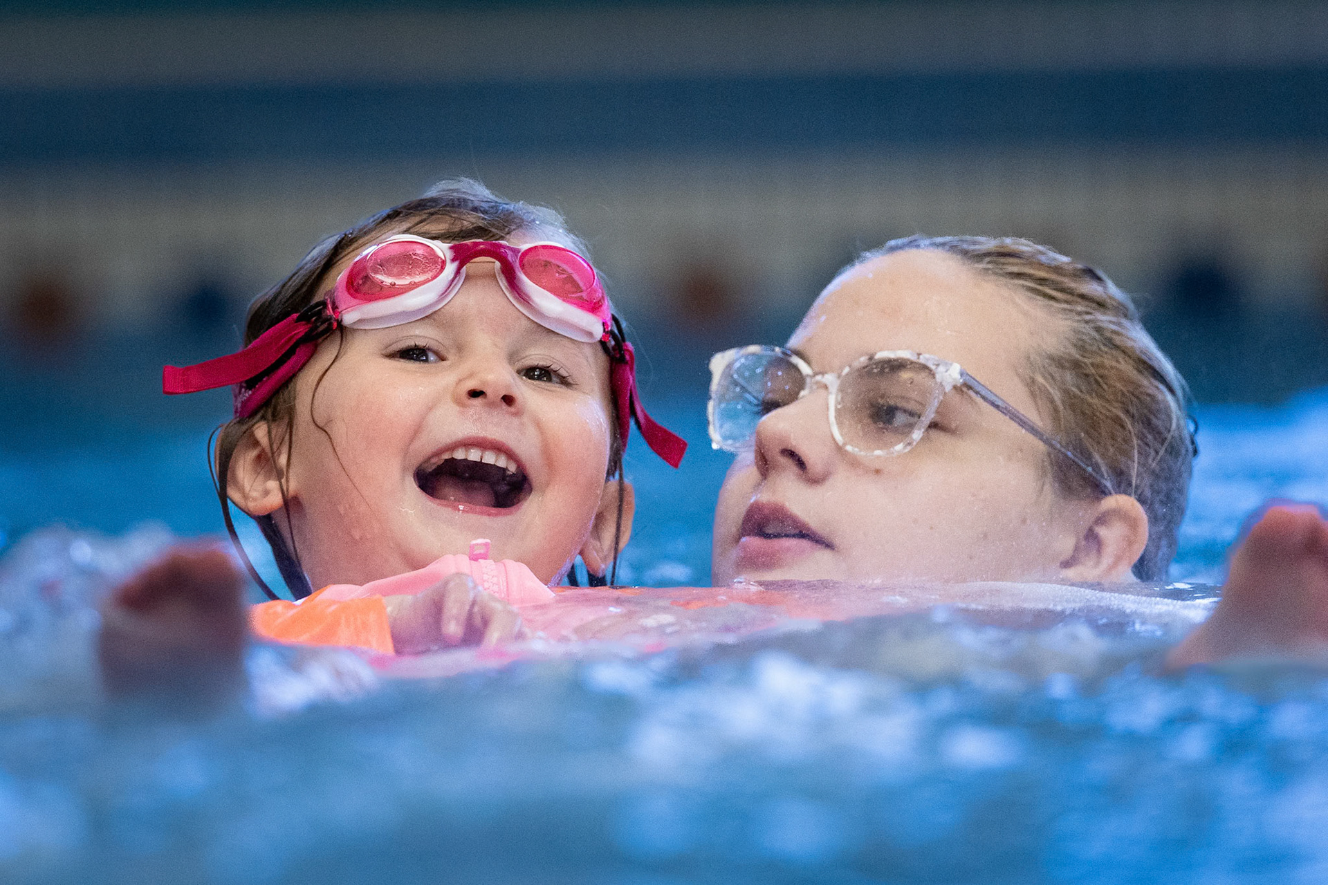 Swim lesson at Buck Recreation Center