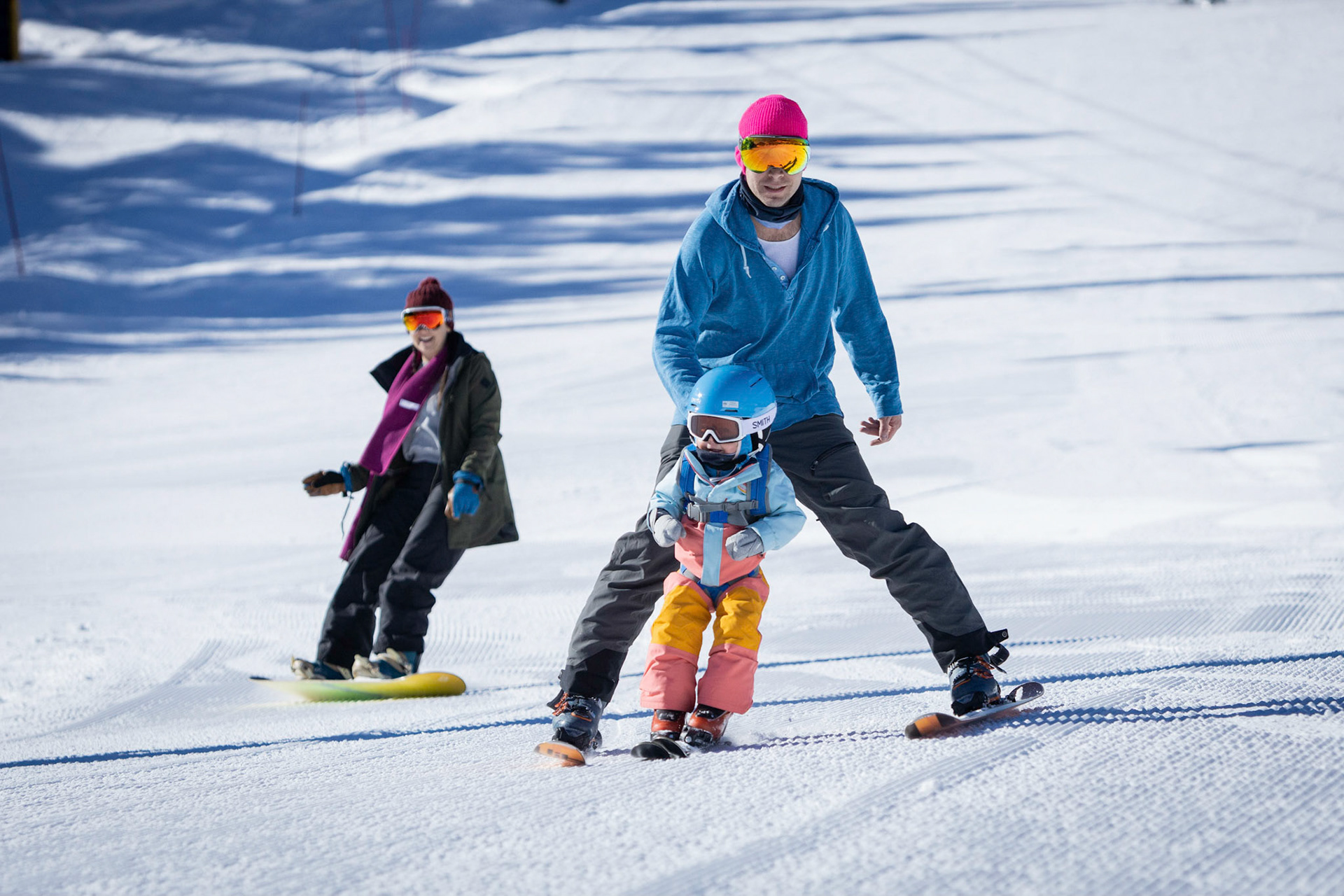 A morning on the slopes with mom and dad
