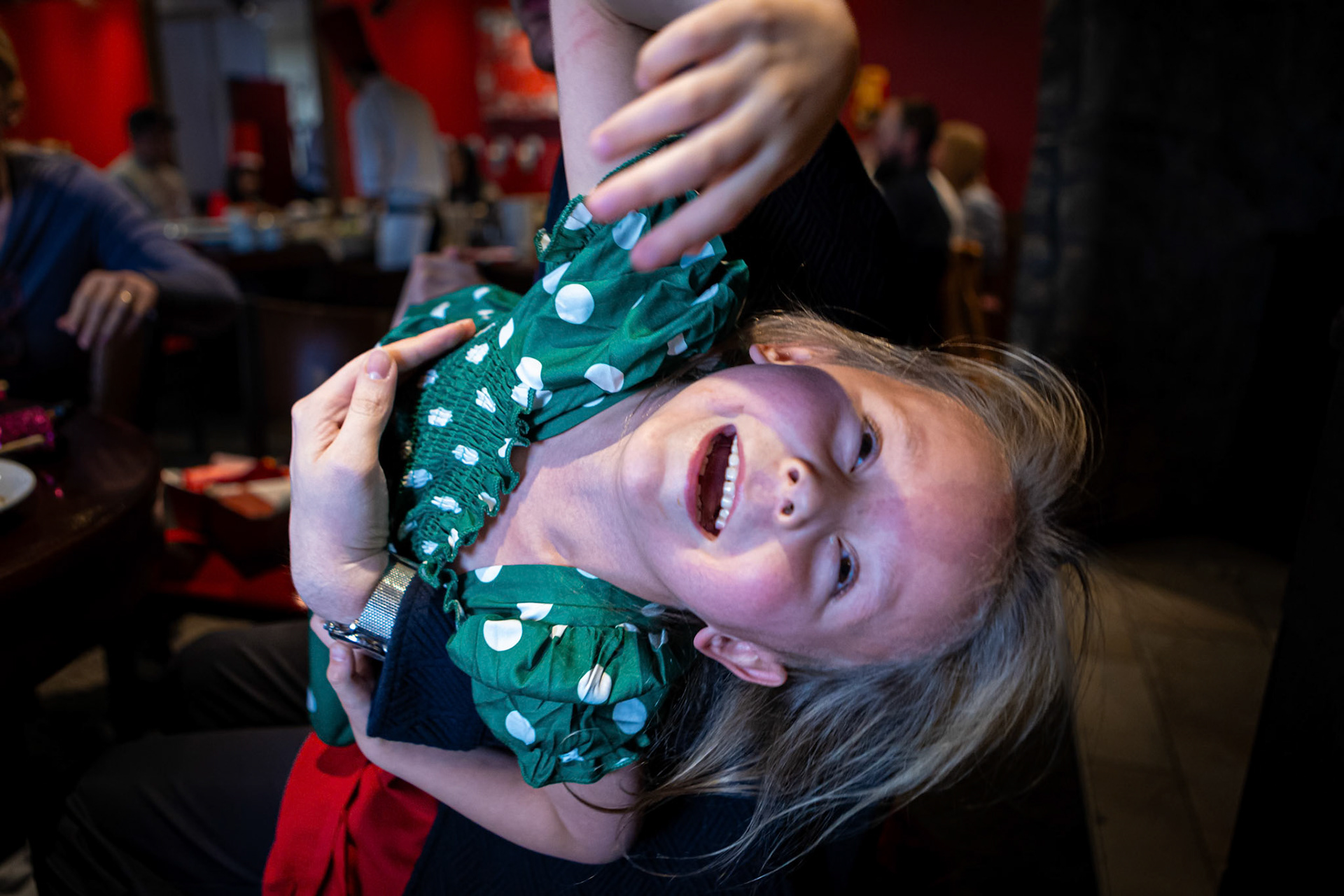 Goofing around with Uncle E at Benihana