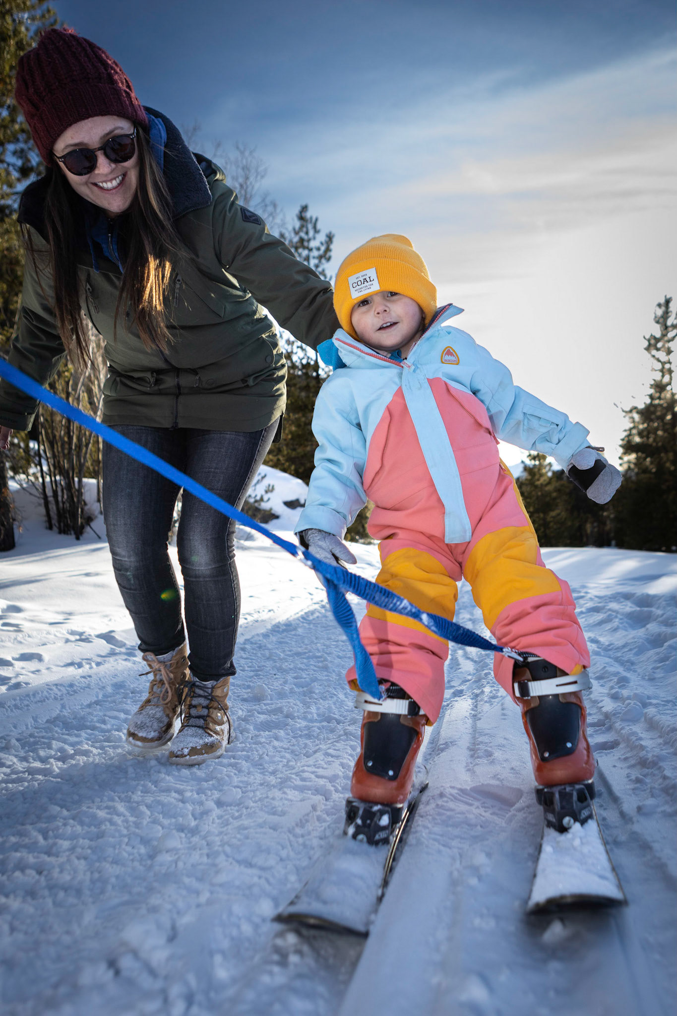 A practice run before hitting the slopes
