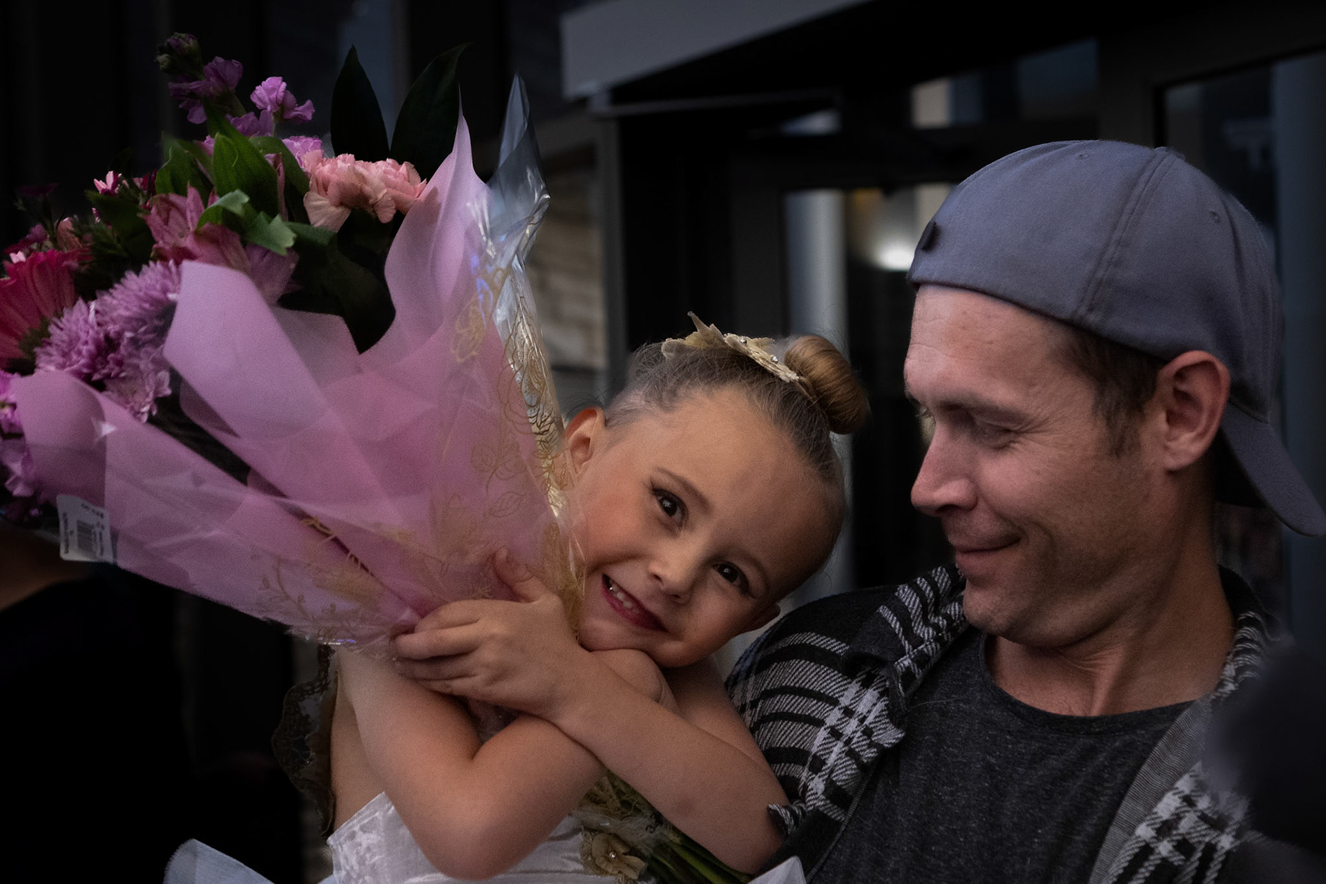 Savoring the adulation of her admirers after a ballet recital