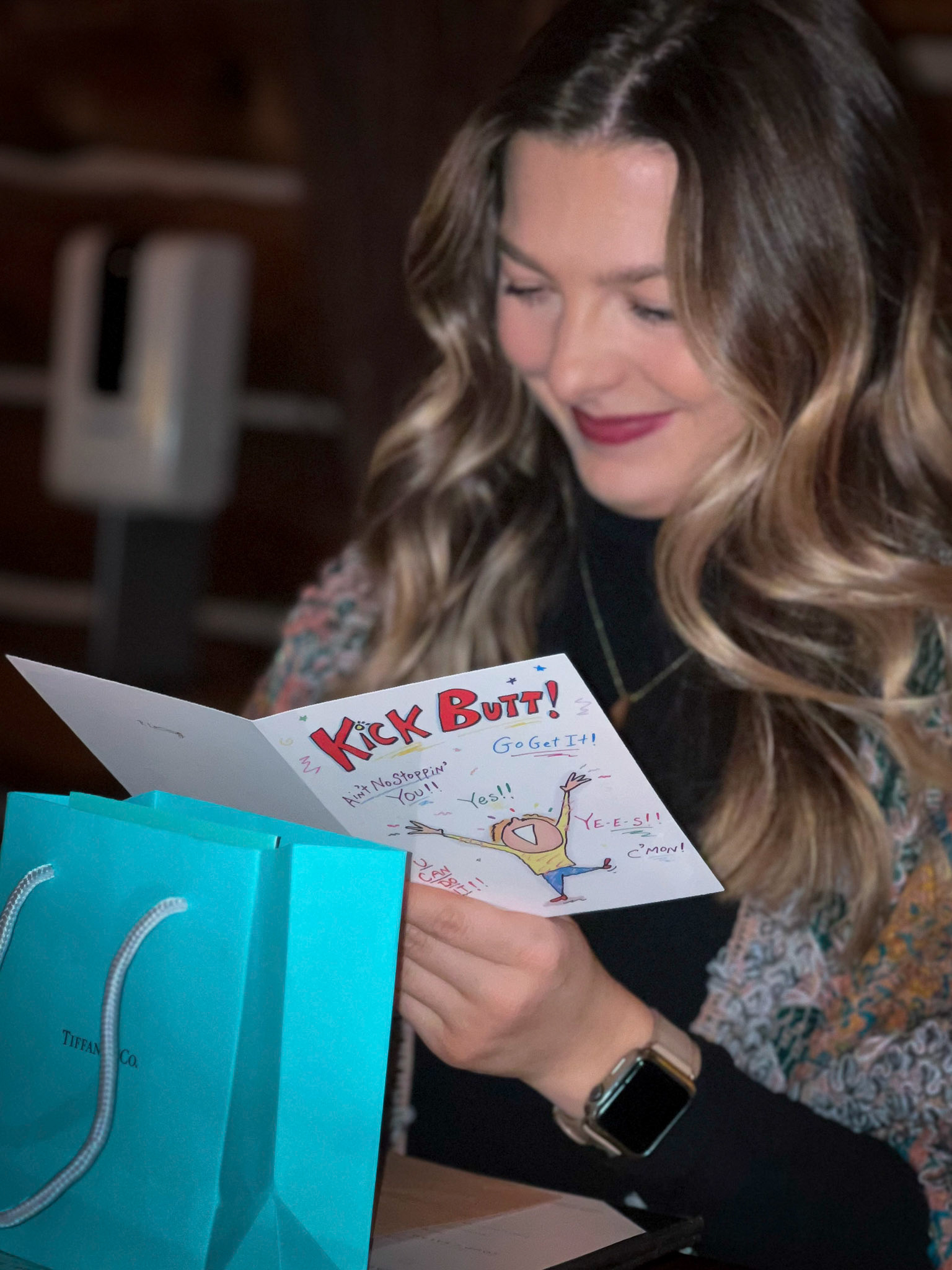 Celebrating graduation with a special blue package