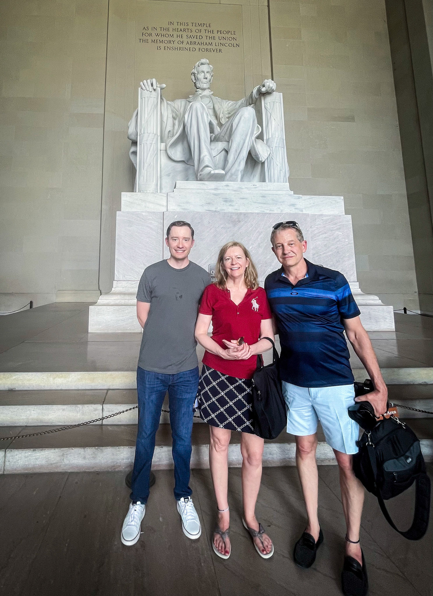 Taking in the Lincoln Memorial