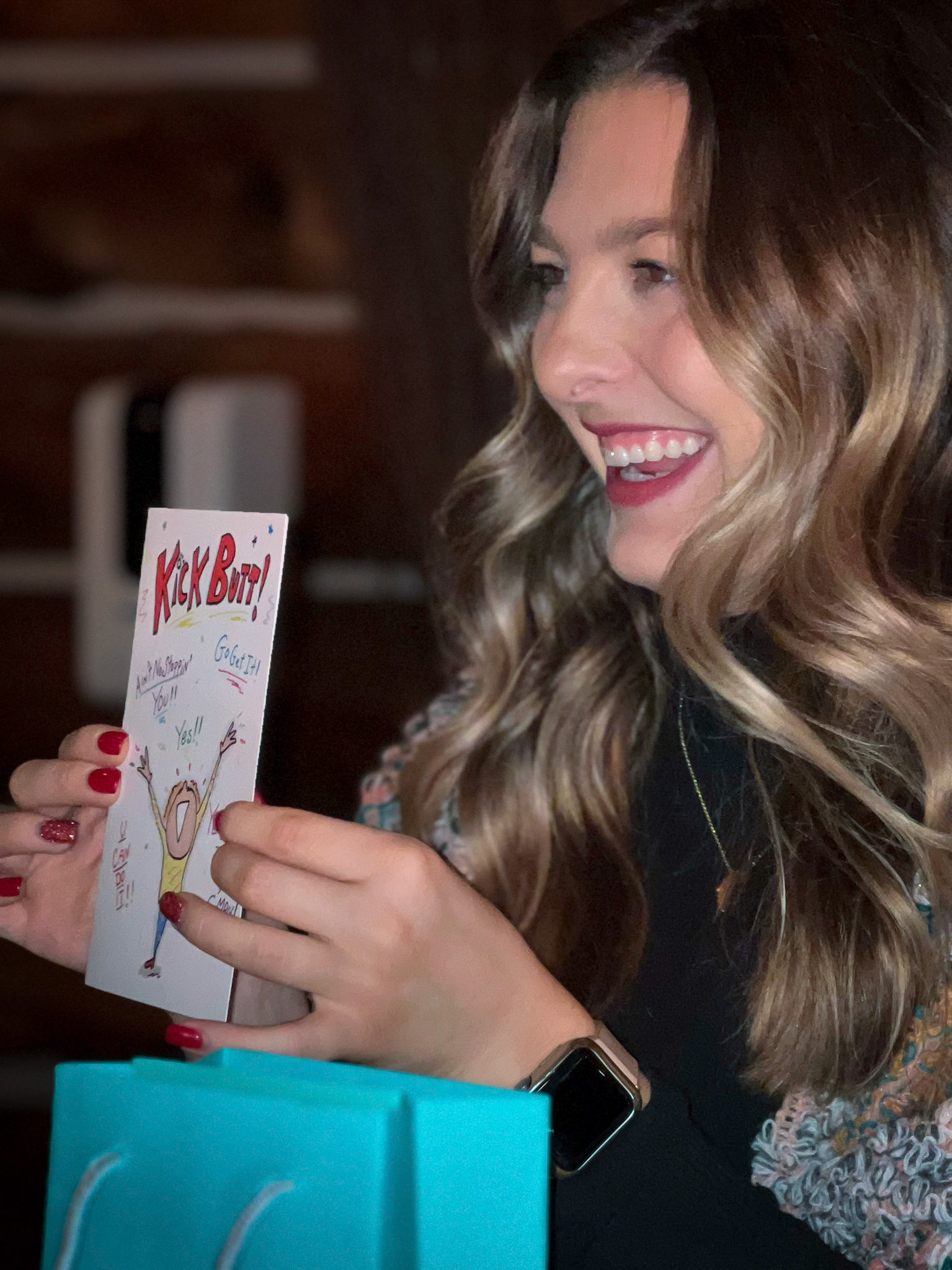 Celebrating graduation with a special blue package