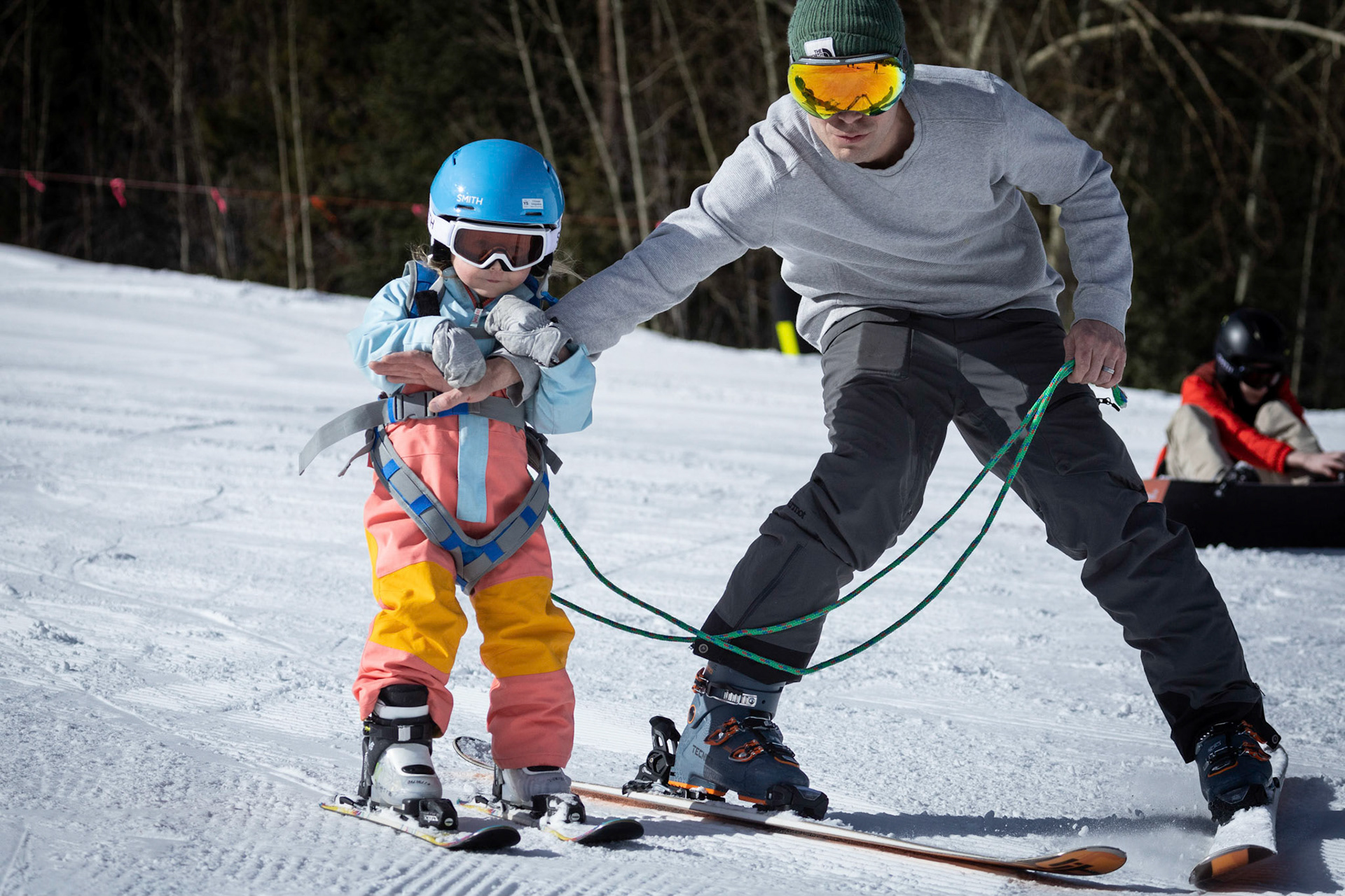 A morning on the slopes with Dad