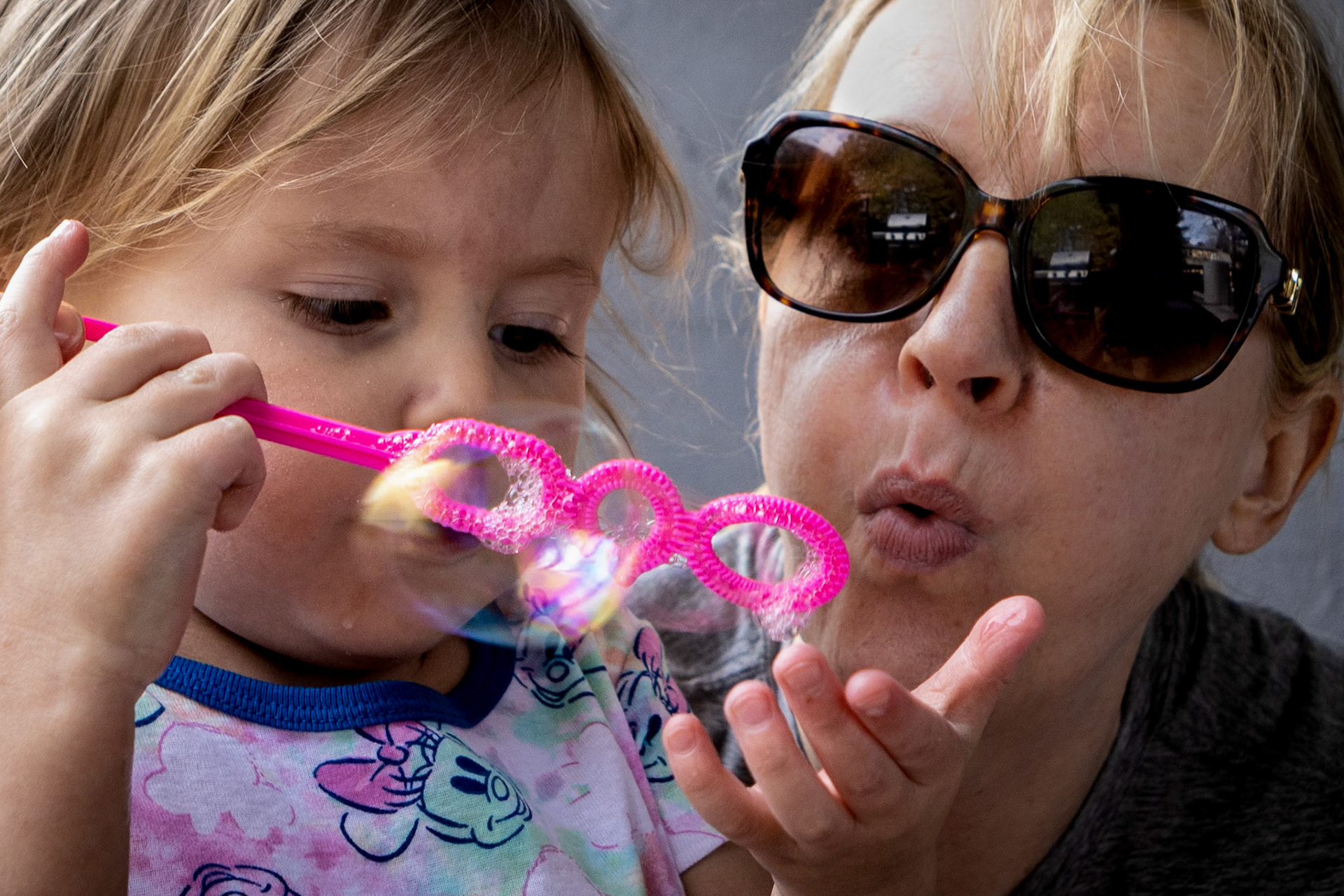 Learning to blow bubbles with Grandma