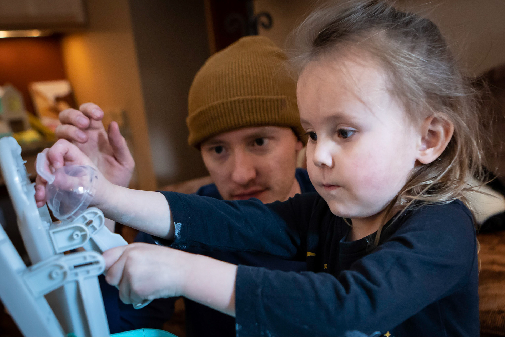 An afternoon in the Play-Doh kitchen with Uncle E