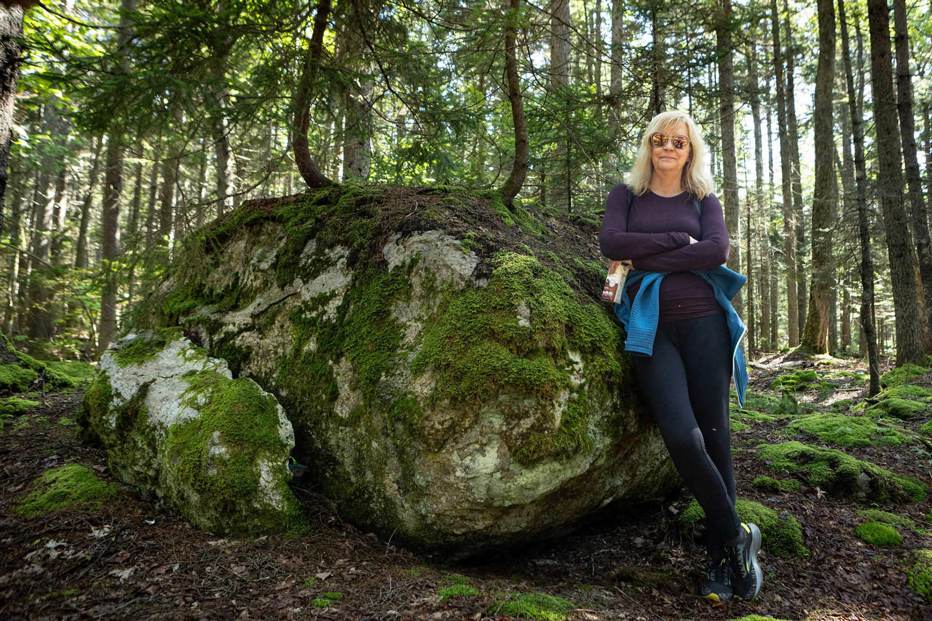 Savoring the lush Maine forest